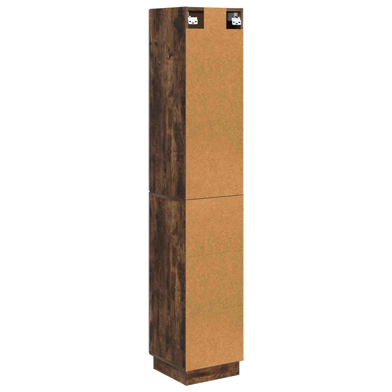 Set ormara 2 pcs Dimljeni hrast Konstruirano drvo