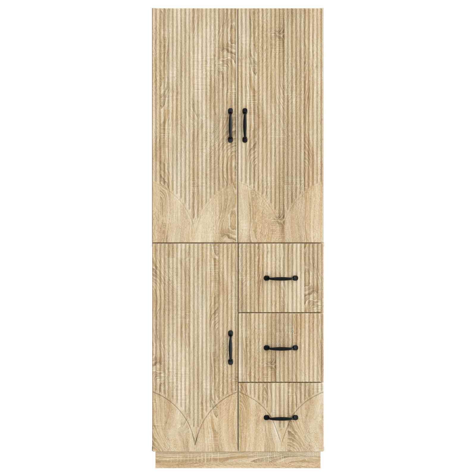 Set ormara 2 pcs Hrast sonoma Konstruirano drvo