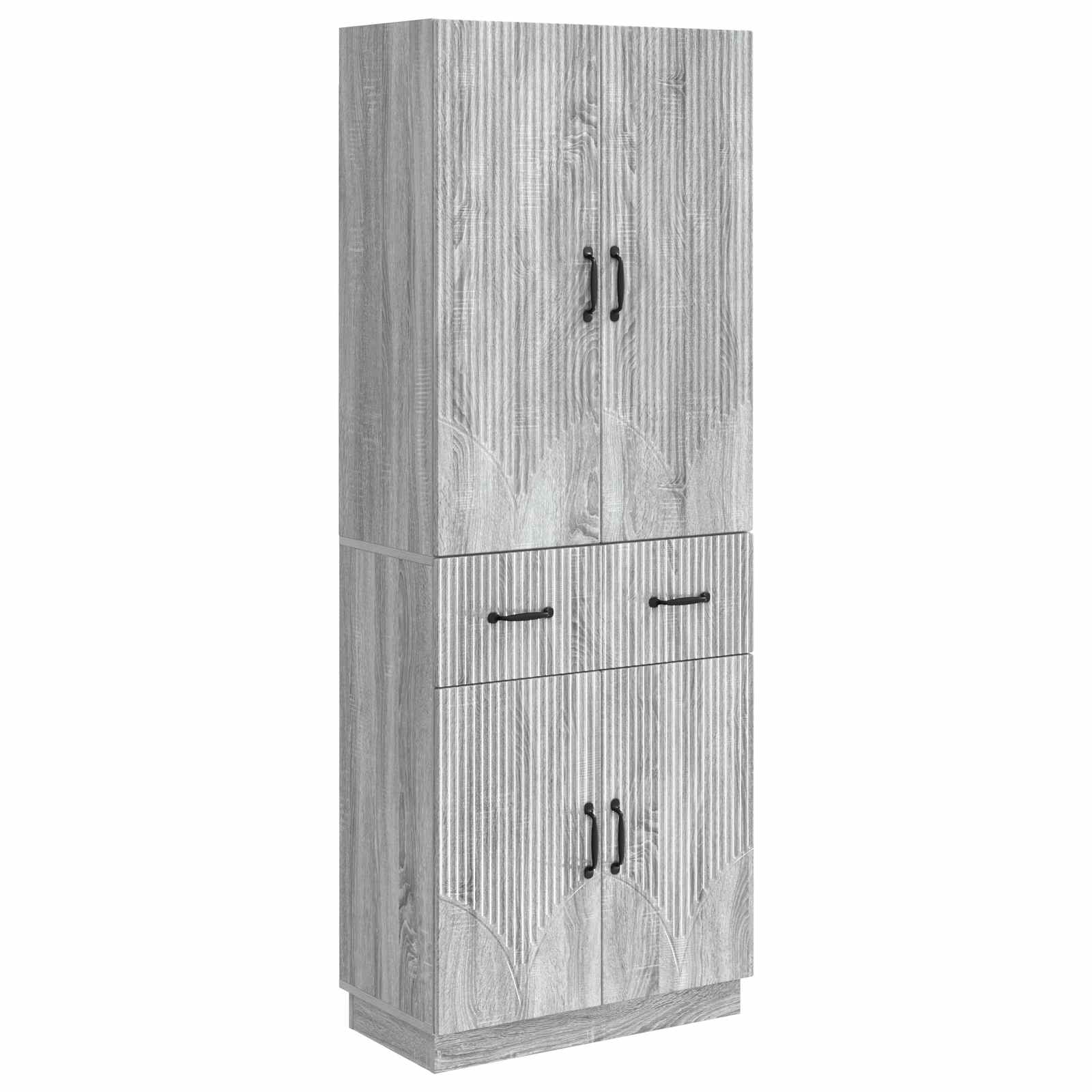 Set ormara 2 pcs Siva Sonoma Konstruirano drvo
