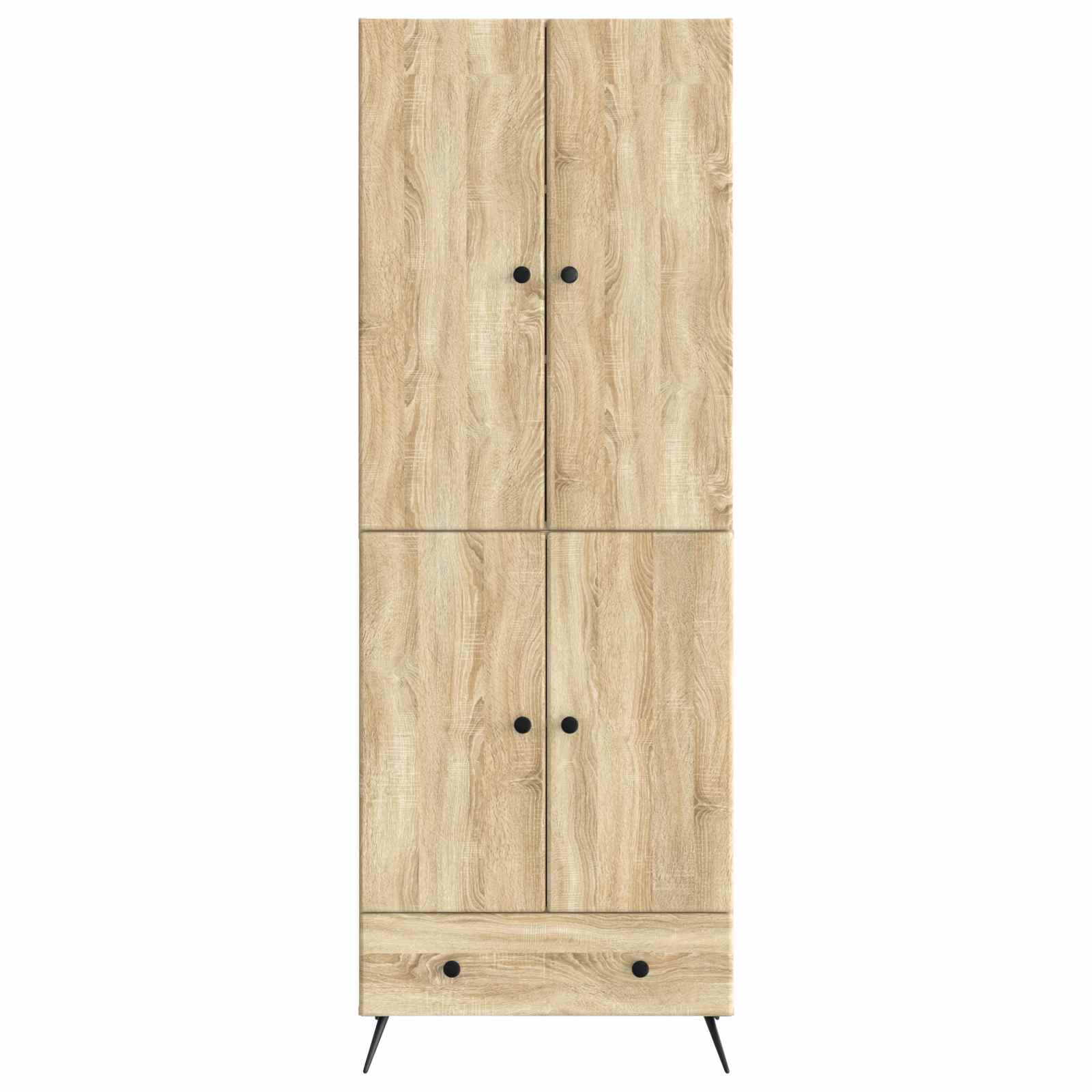Set ormara 2 pcs Hrast sonoma Konstruirano drvo