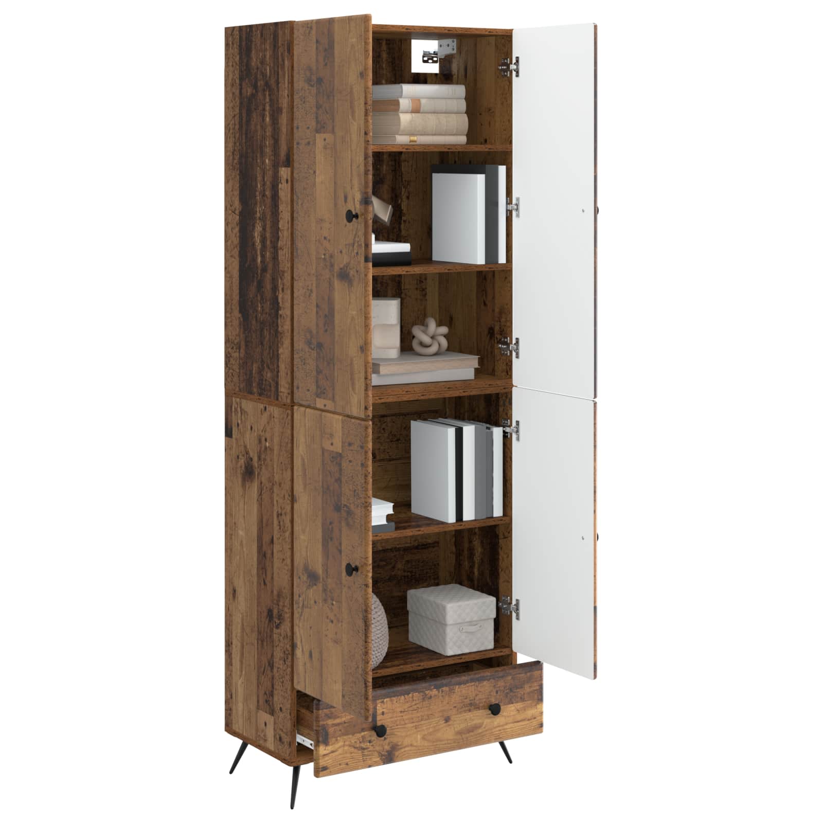 Set ormara 2 pcs Staro drvo Konstruirano drvo