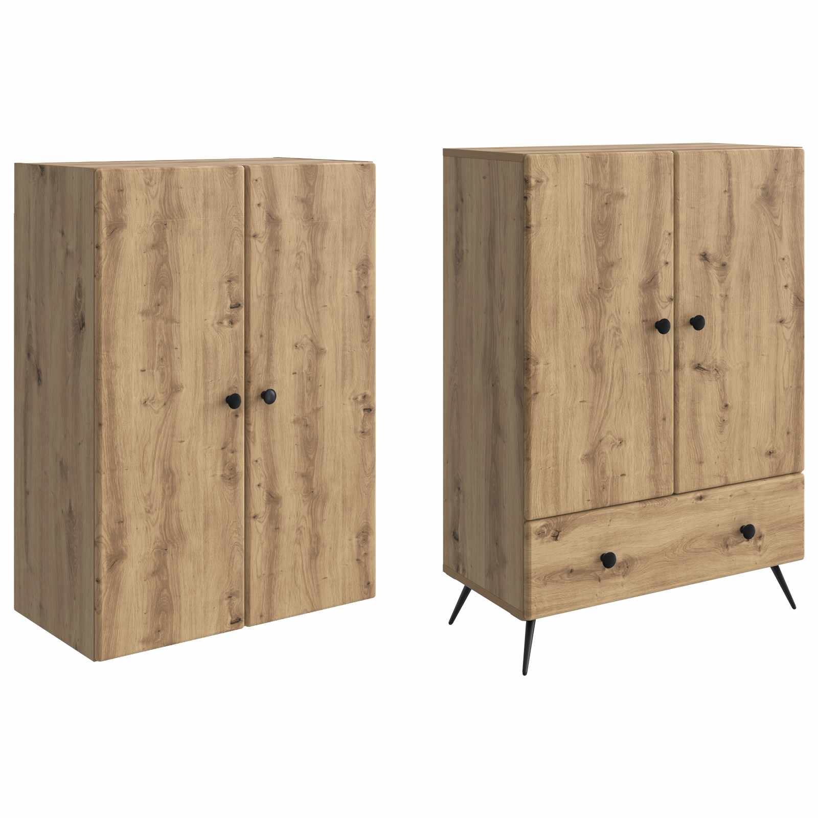Set ormara 2 pcs Hrast artisan Konstruirano drvo