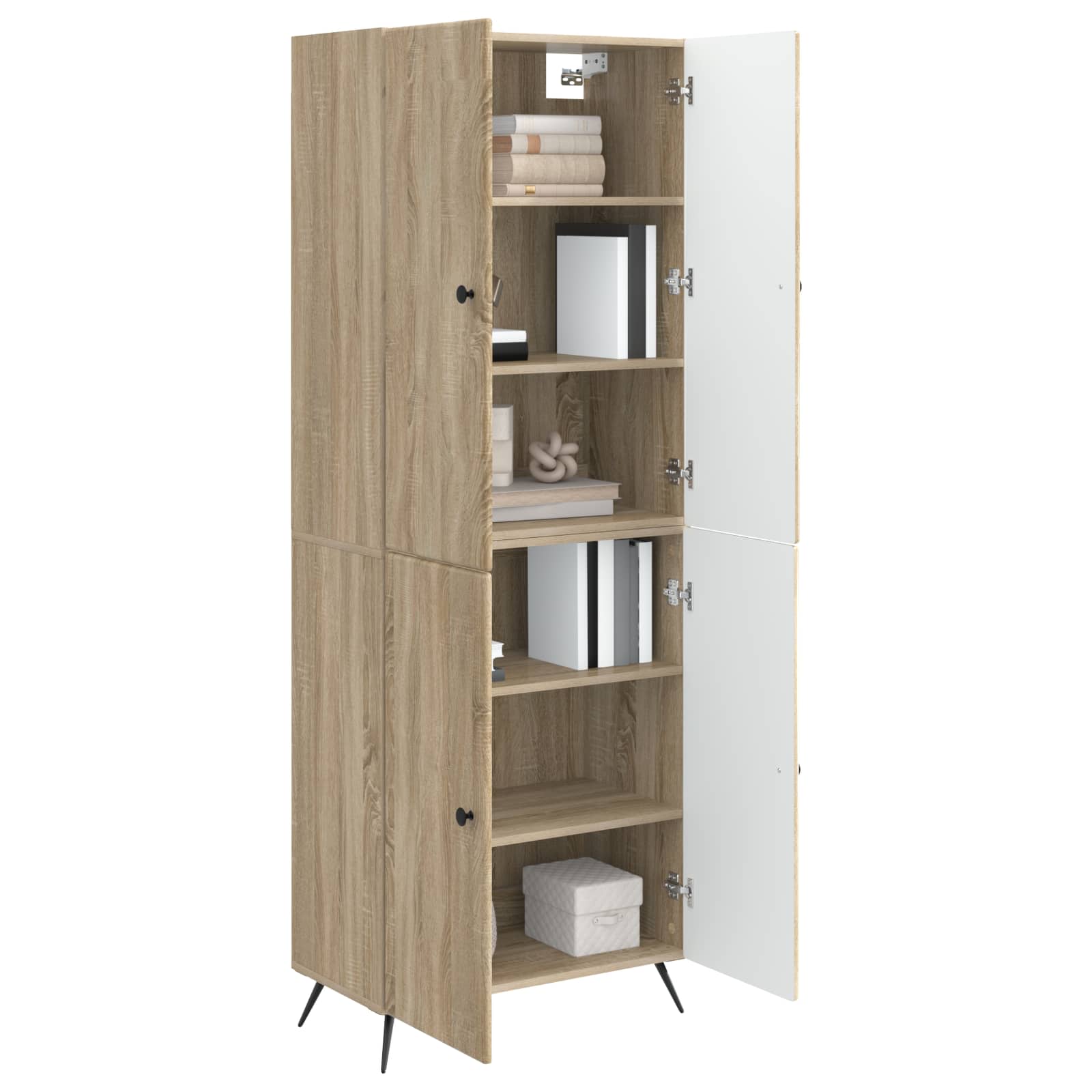 Set ormara 2 pcs Hrast sonoma Konstruirano drvo