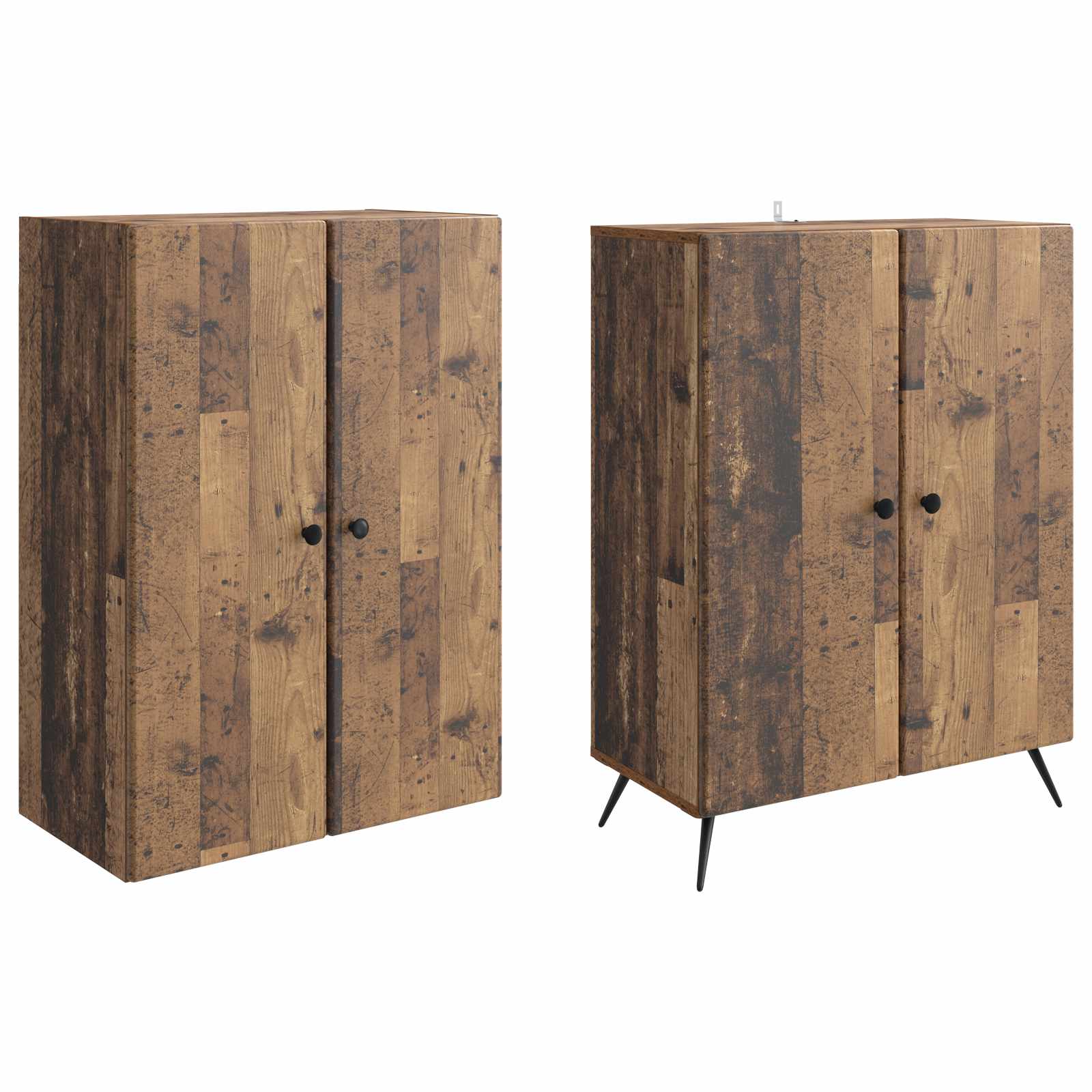Set ormara 2 pcs Staro drvo Konstruirano drvo