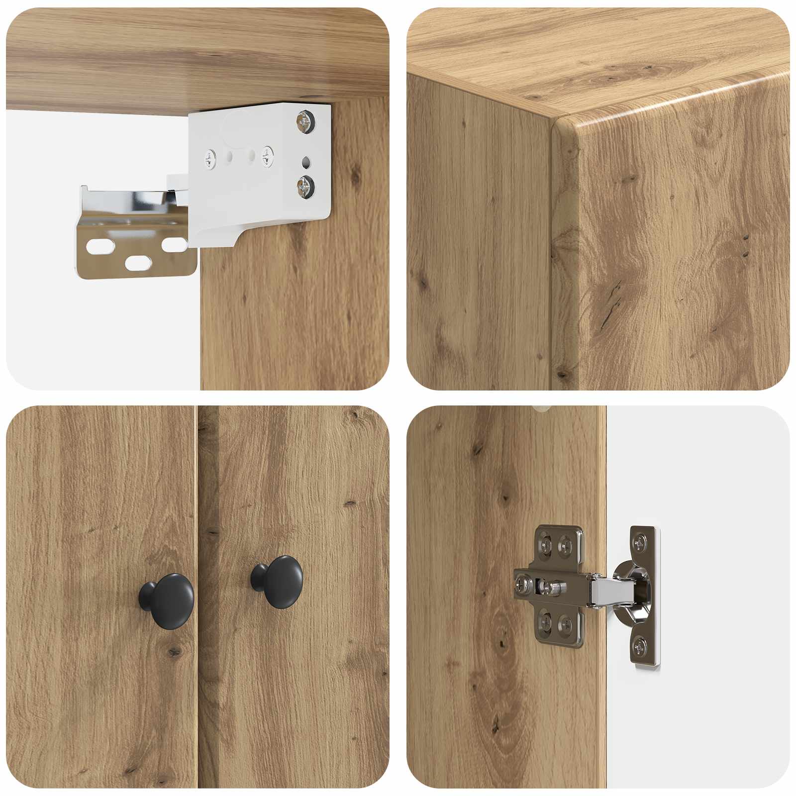 Set ormara 2 pcs Hrast artisan Konstruirano drvo