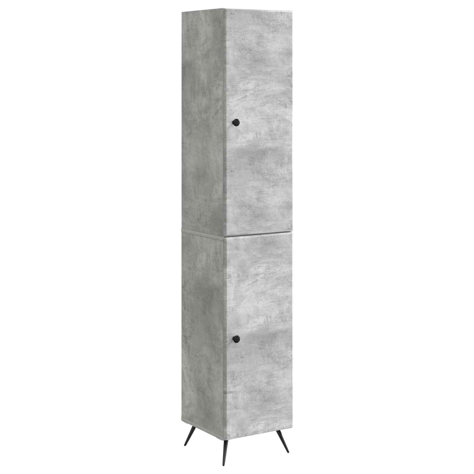 Set ormara 2 pcs Betonska siva Konstruirano drvo