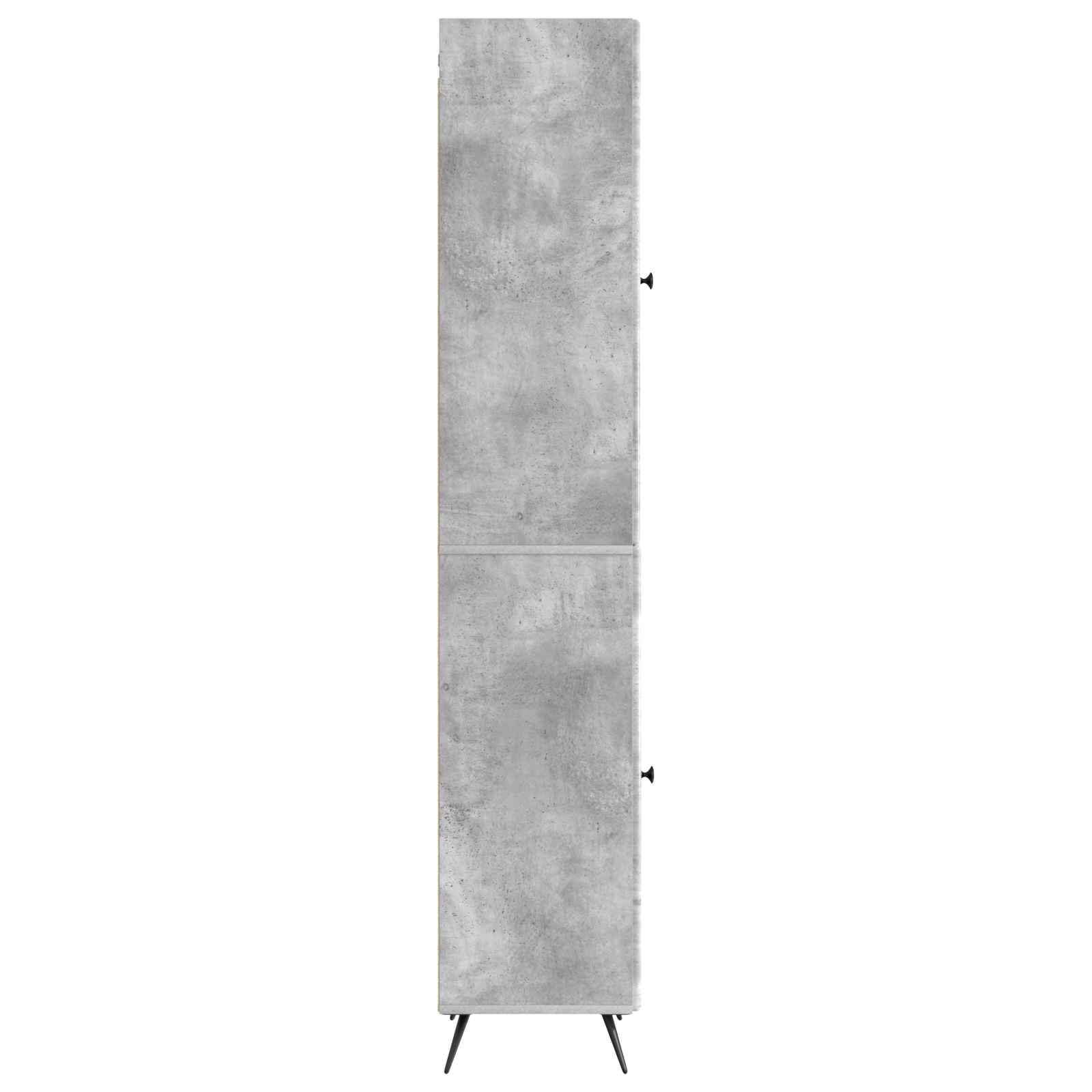 Set ormara 2 pcs Betonska siva Konstruirano drvo