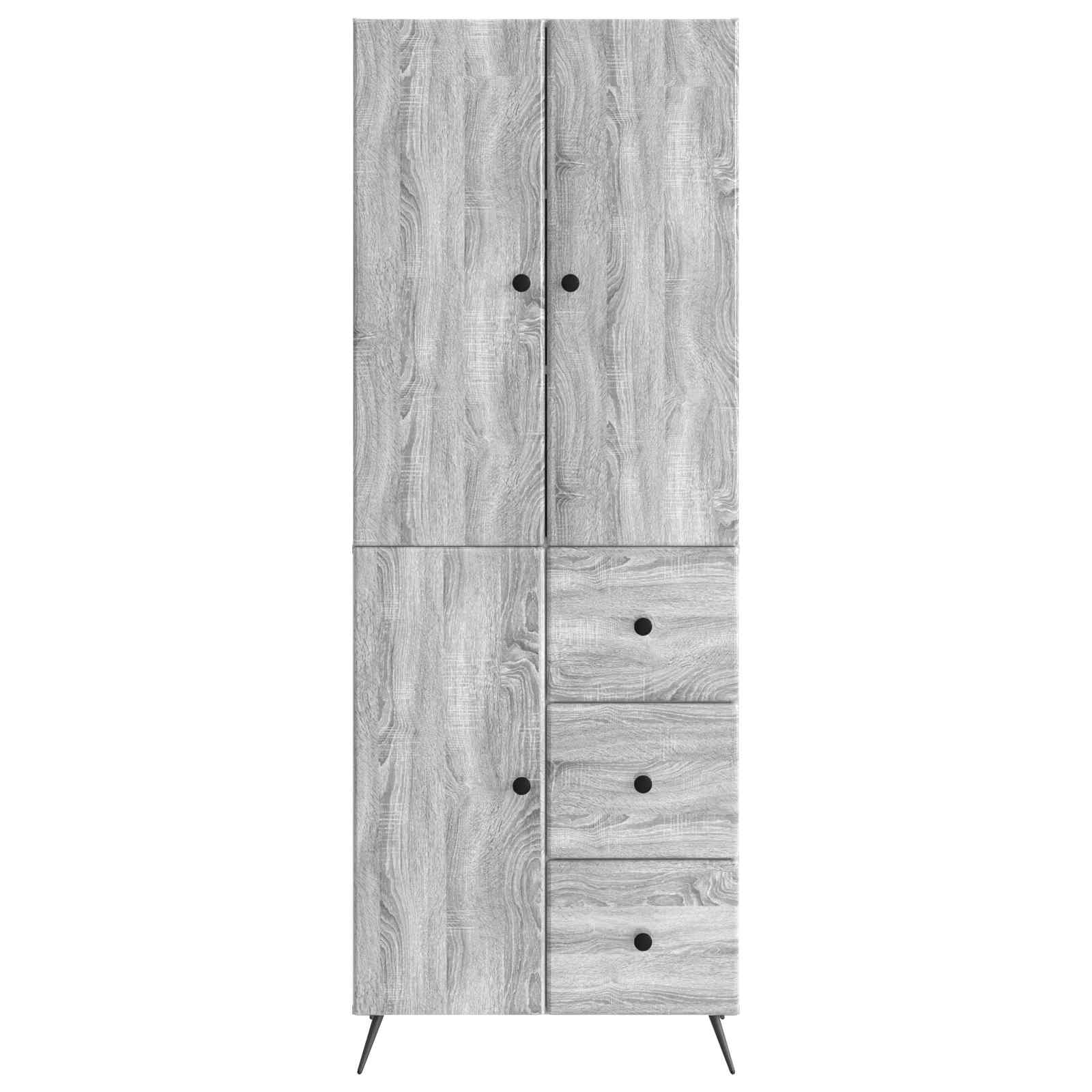 Set ormara 2 pcs Siva Sonoma Konstruirano drvo