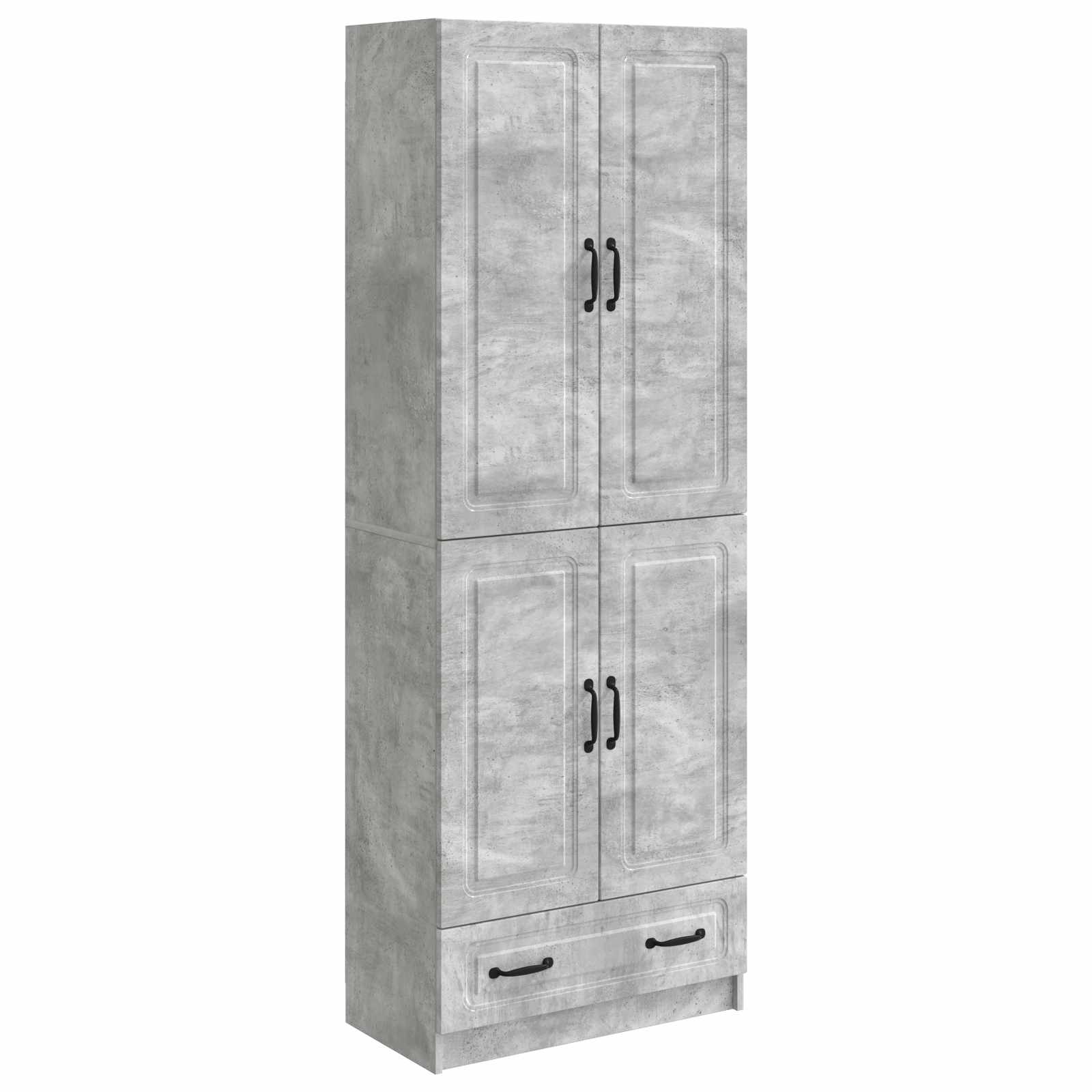 Set ormara 2 pcs Betonska siva Konstruirano drvo