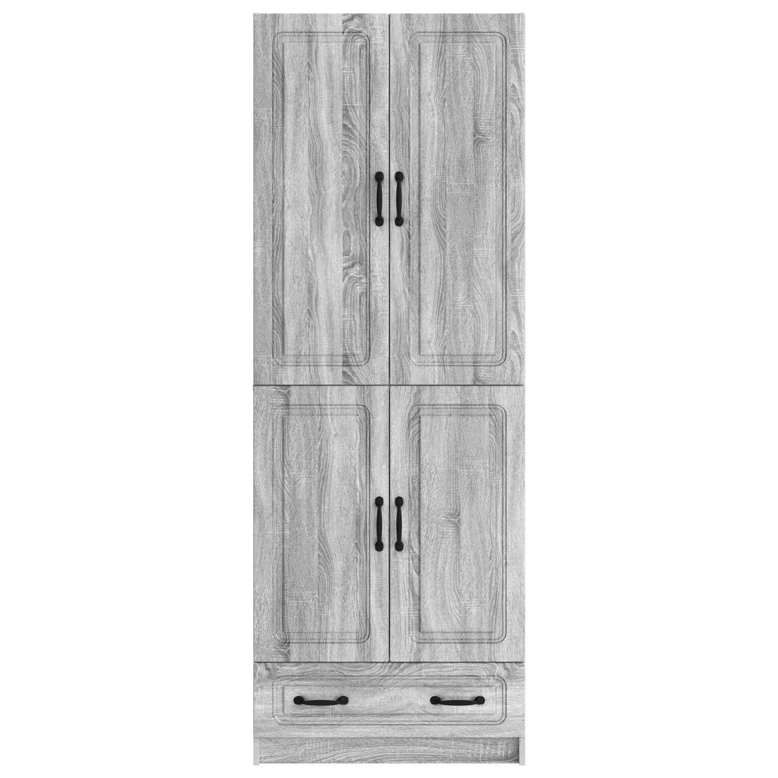 Set ormara 2 pcs Siva Sonoma Konstruirano drvo