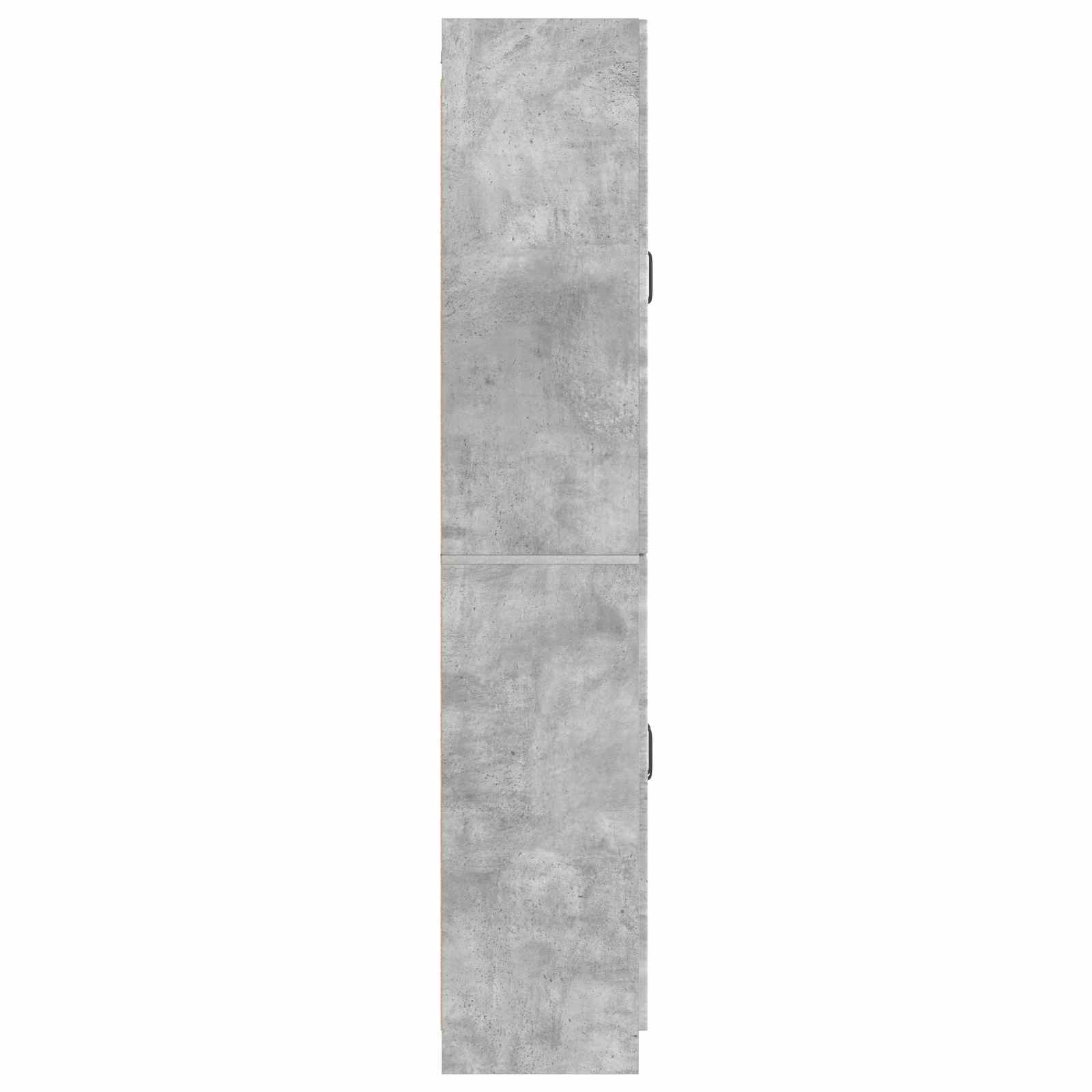 Set ormara 2 pcs Betonska siva Konstruirano drvo