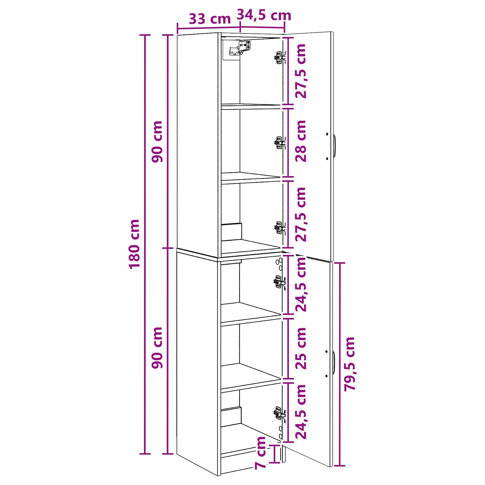 Set ormara 2 pcs Konstruirano drvo
