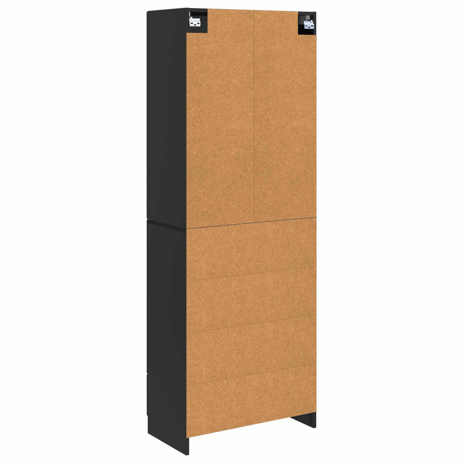 Set ormara 2 pcs Crna 66 x 34,5 x 87 cm Konstruirano drvo
