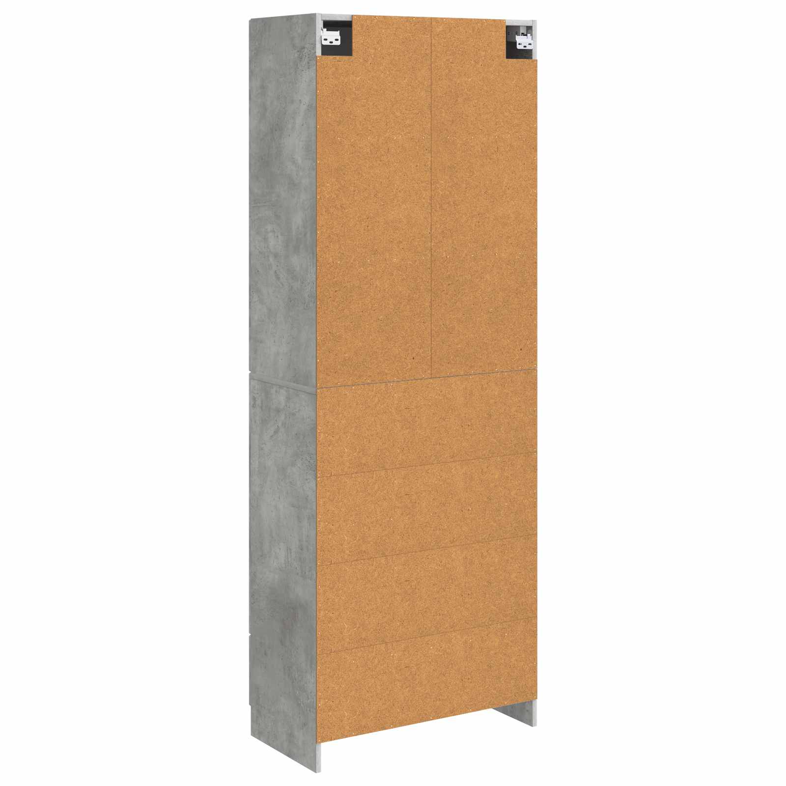 Set ormara 2 pcs Betonska siva 66 x 34,5 x 87 cm