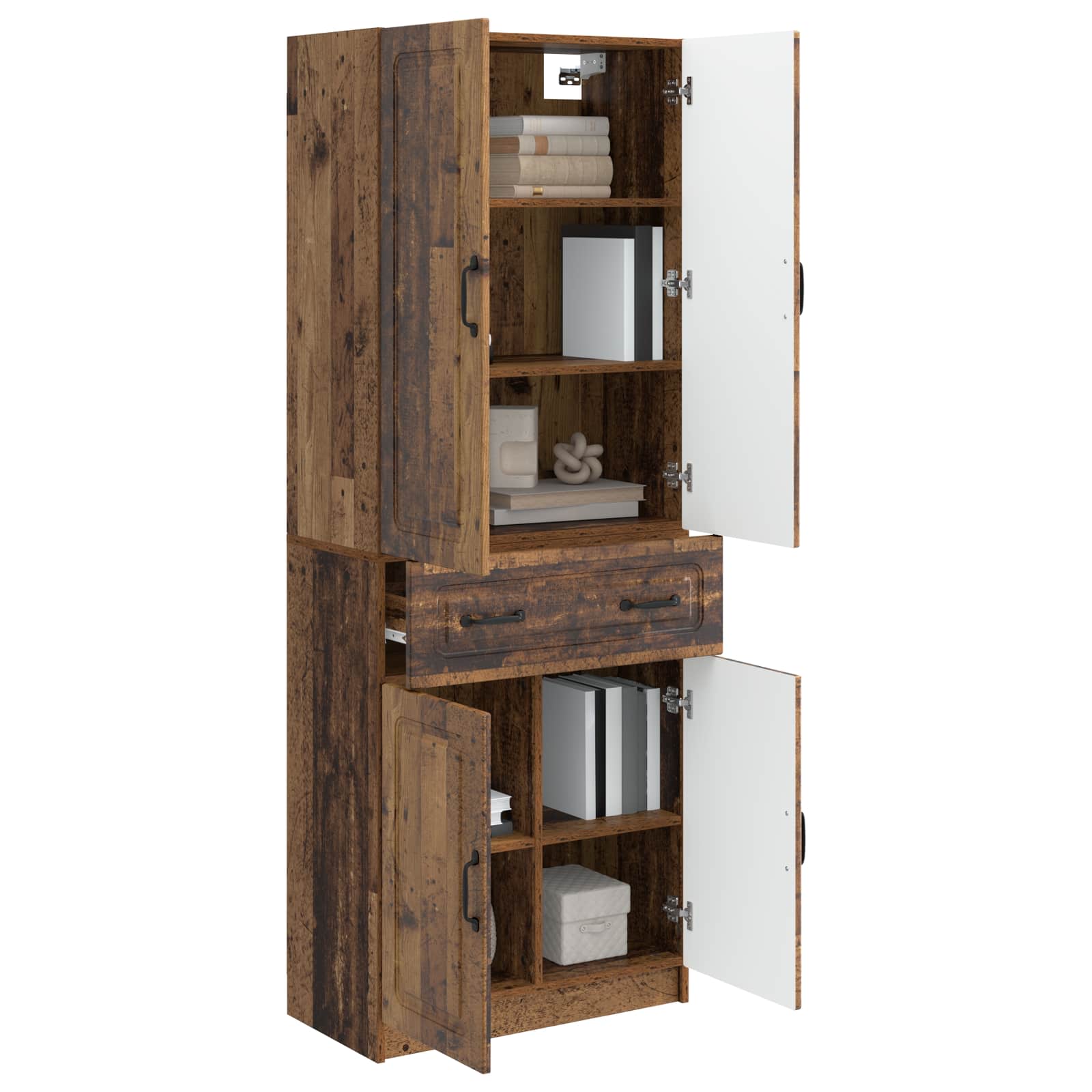 Set ormara 2 pcs Staro drvo Konstruirano drvo
