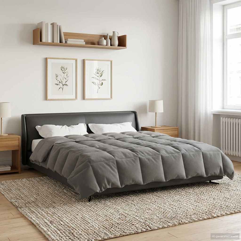 Puni pokrivač za cijelu godinu Svijetlo siva 220 x 260 cm