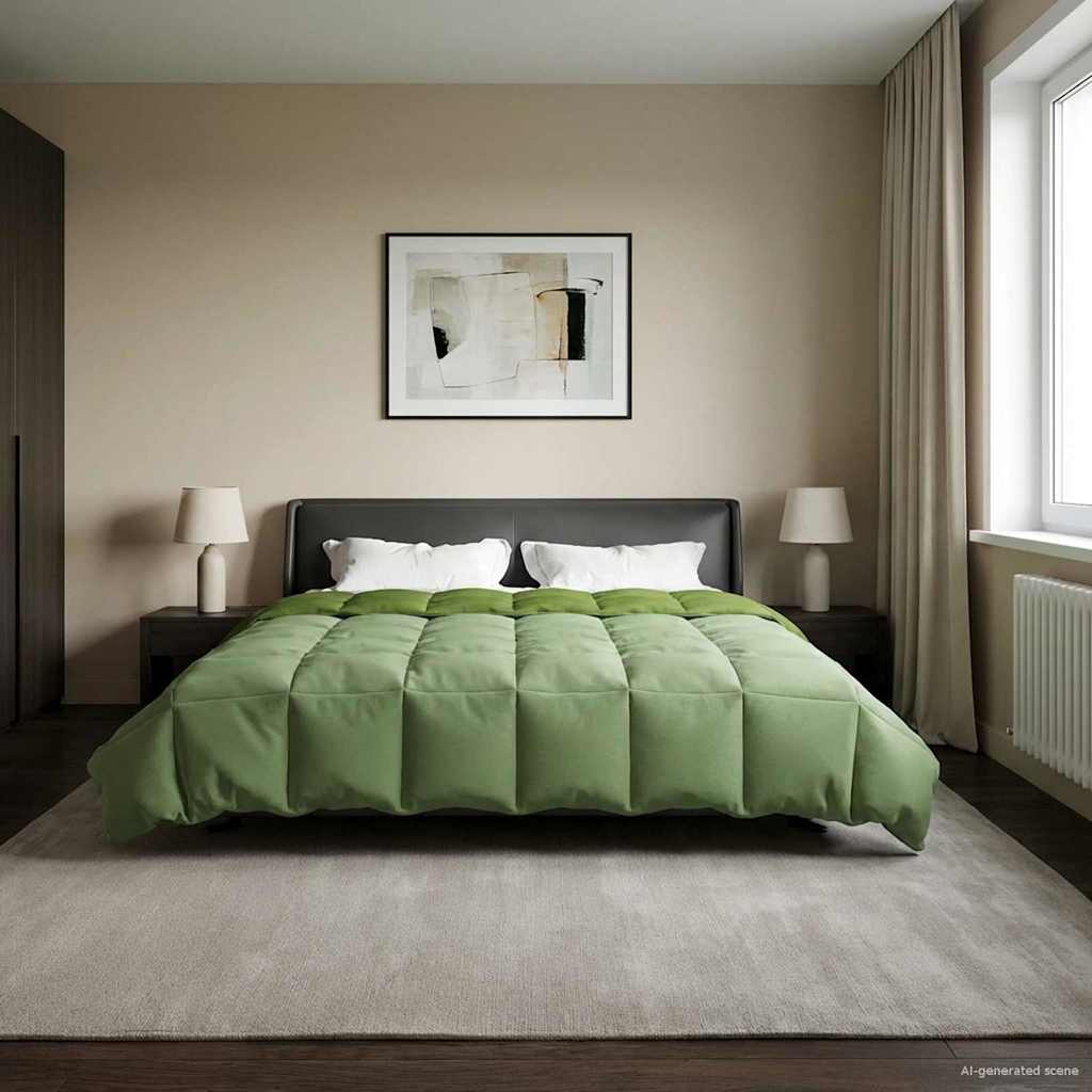 Zimska pokrivača Šonerisan Zelena 220 x 260 cm Mikrovlakna