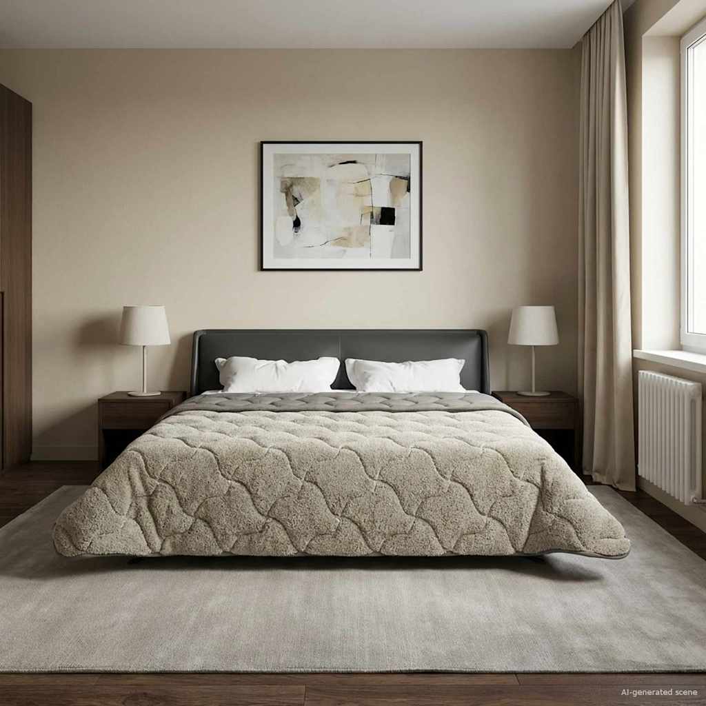 Ljetni pokrivač Šonerisan Svjetlosiva 200 x 200 cm