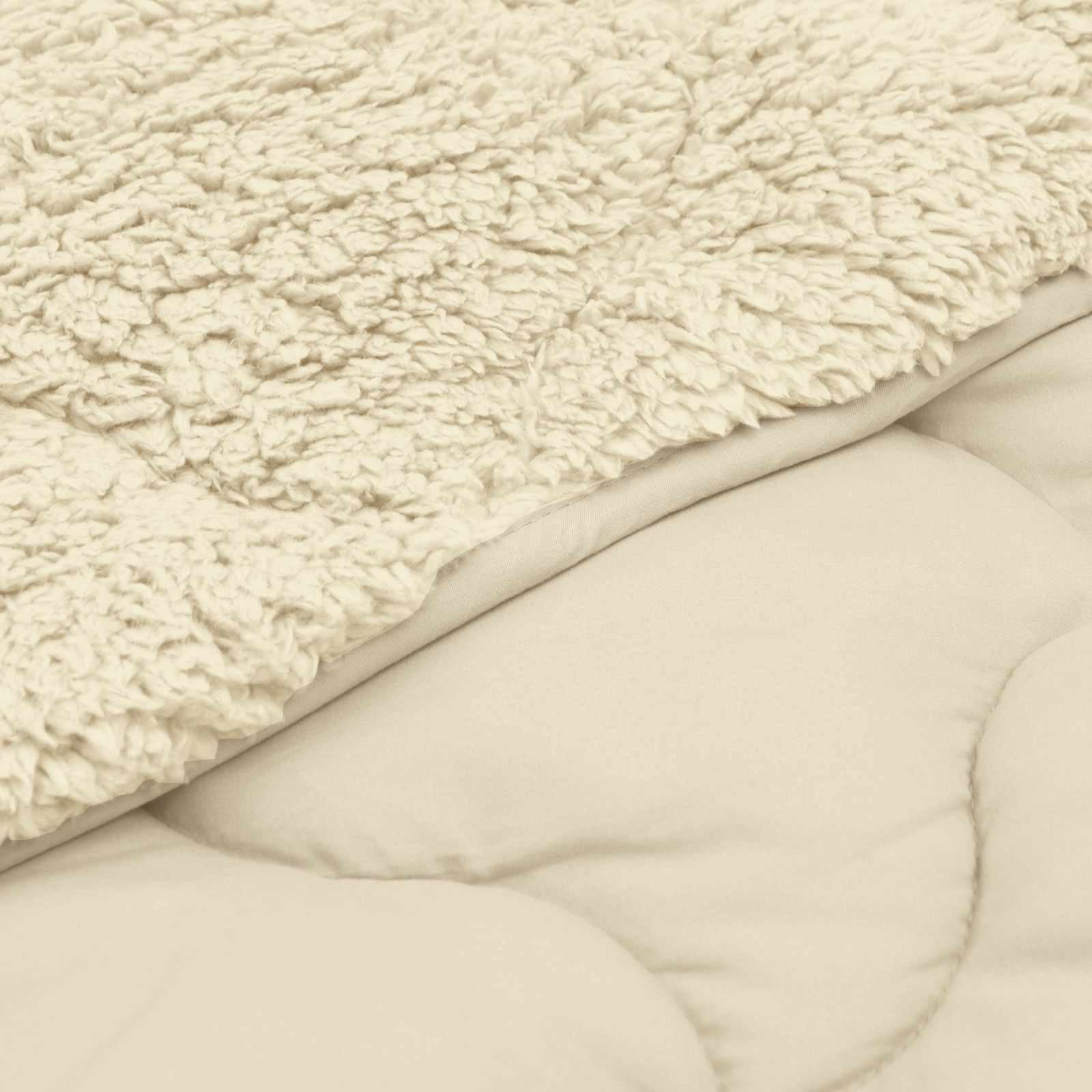 Ljetni pokrivač Krema 140 x 220 cm Mikrofibra i teddy flis