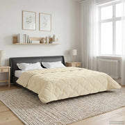 Ljetni pokrivač Krema 240 x 260 cm Mikrofibra i teddy flis