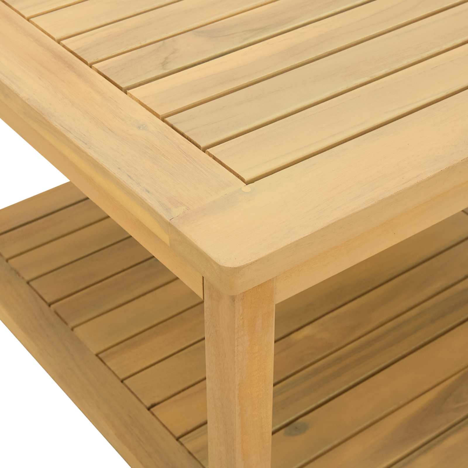 Bocni stol Prirodna nafta 45 x 45 x 45 cm Čvrsto drvo akacije