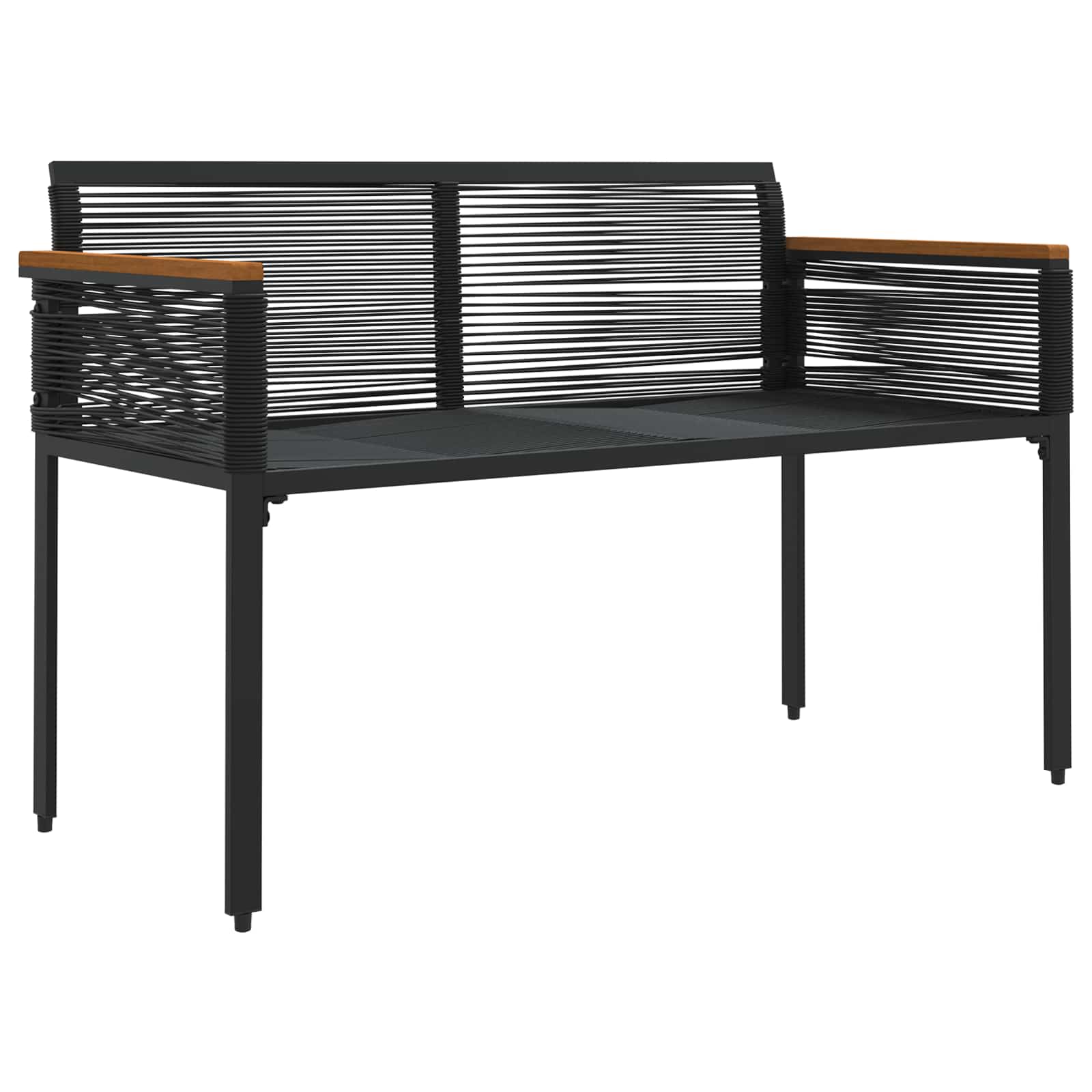 Vanjska klupa Crna i Tirkizna 117 x 54 x 74.5 cm poliratan