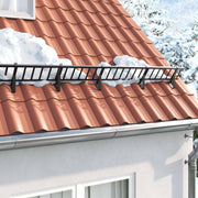 Zaštita od snijega za krov Crna 100 x 29,5 x 34,5 cm Čelik