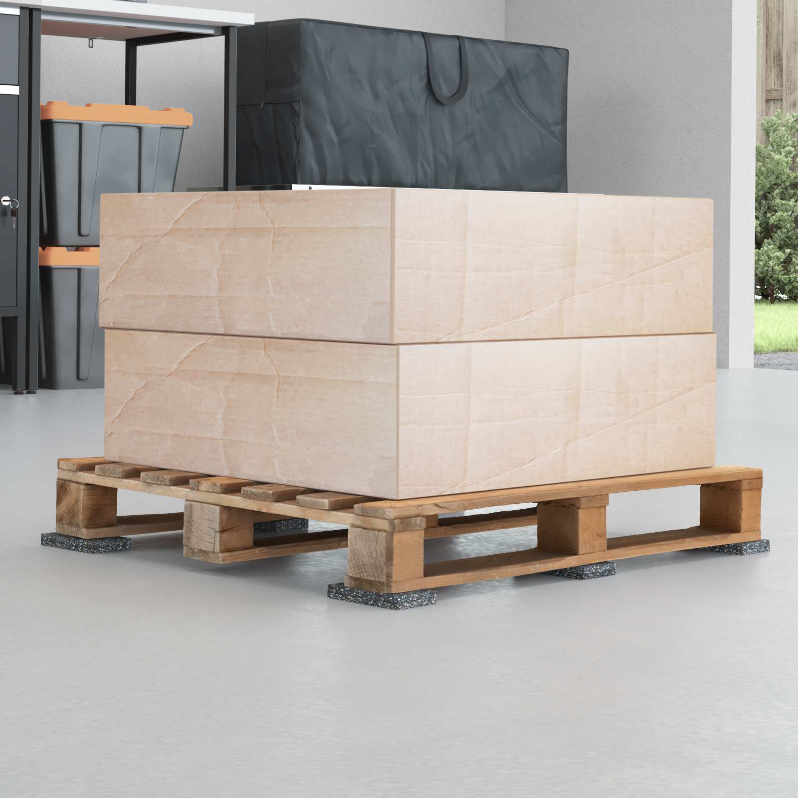 Gumena granulatna ploča Crna 1000 x 5 x 0,3 cm Guma