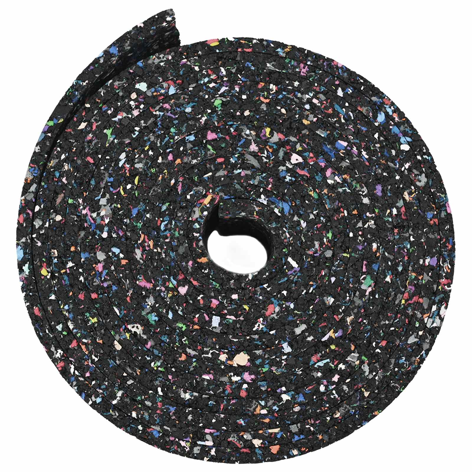Gumena granulatna ploča Crna 1000 x 10 x 0,6 cm Guma