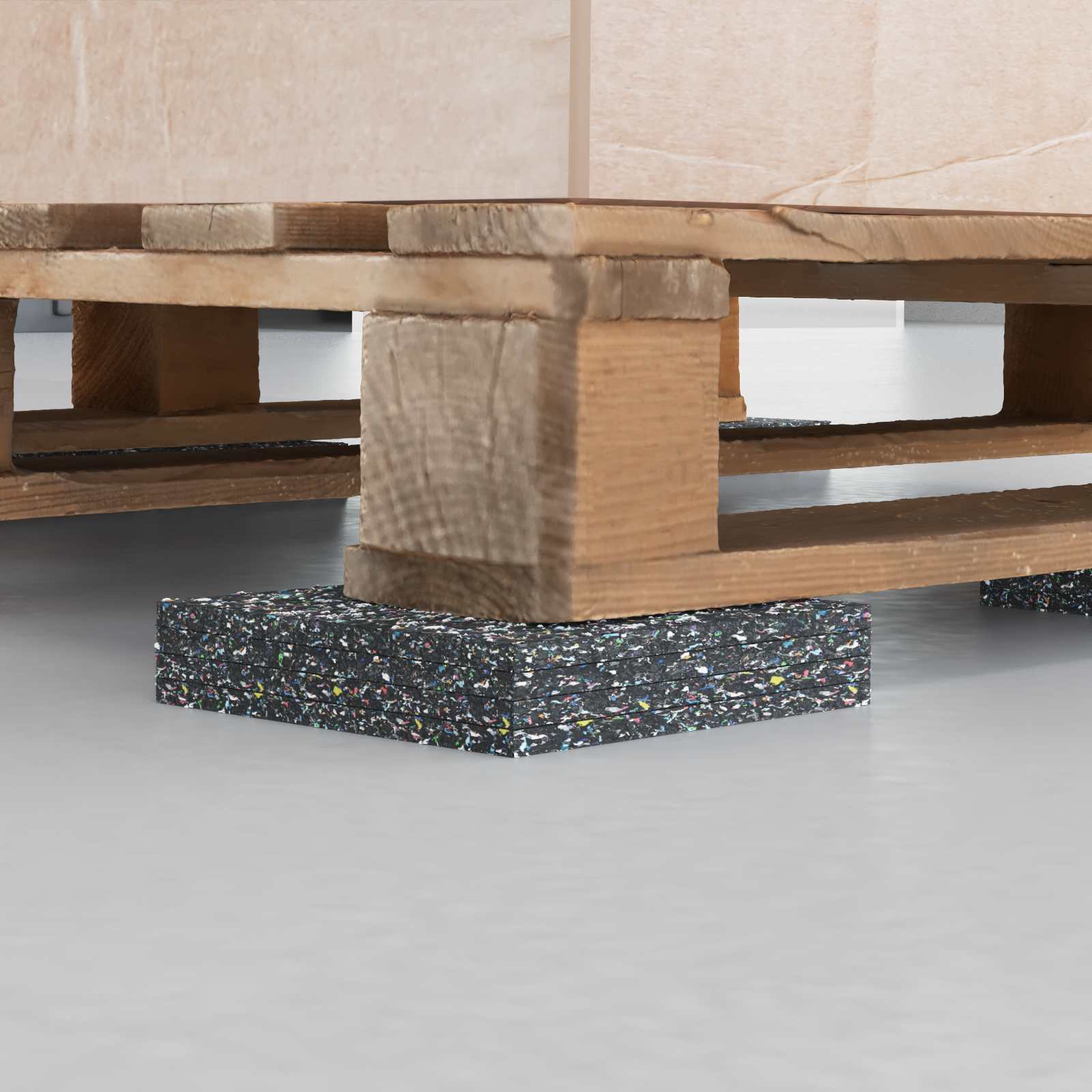 Gumena granulatna ploča Crna 1000 x 12 x 0,3 cm Guma