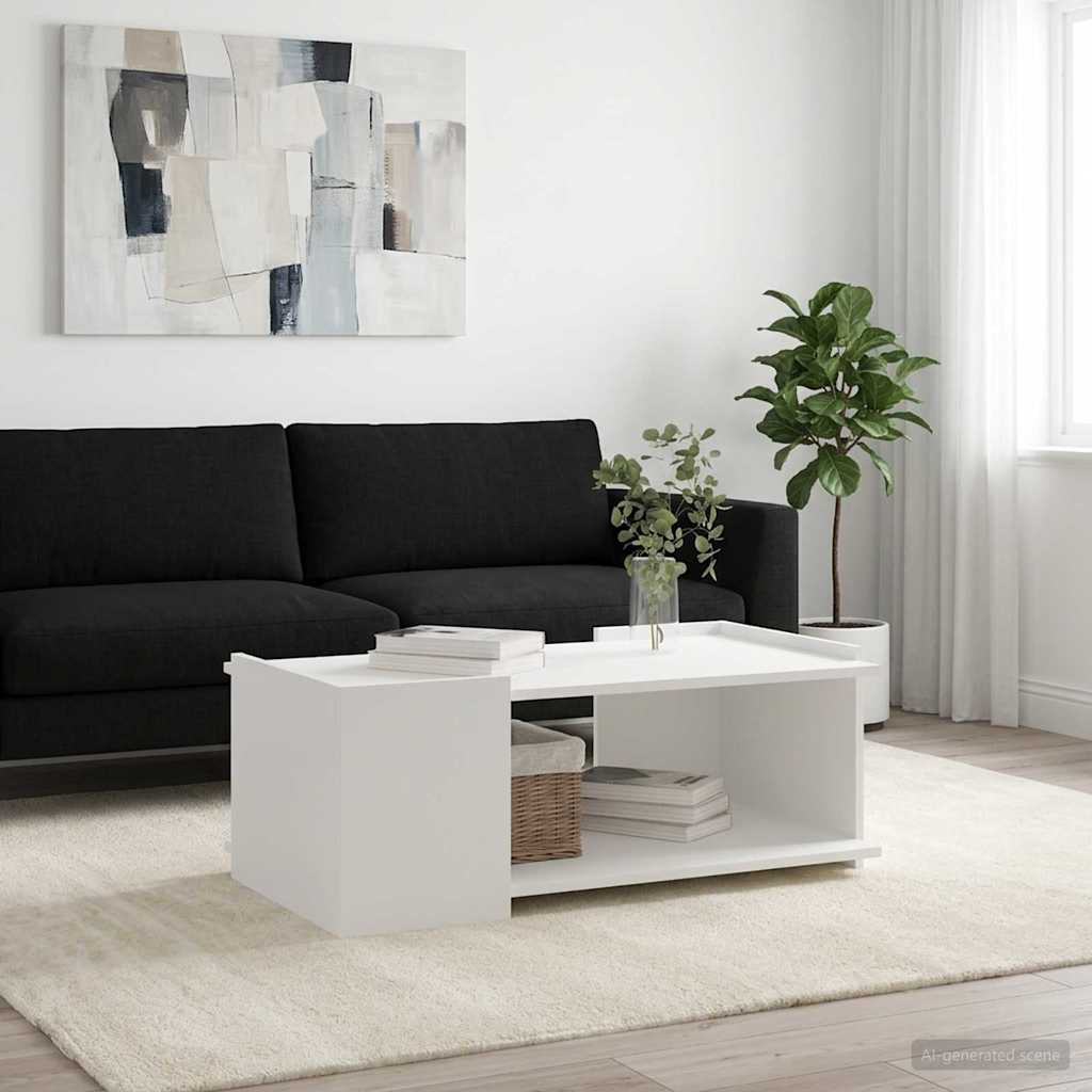 Kava Stol Bijela 90 x 50 x 33 cm Konstruirano drvo