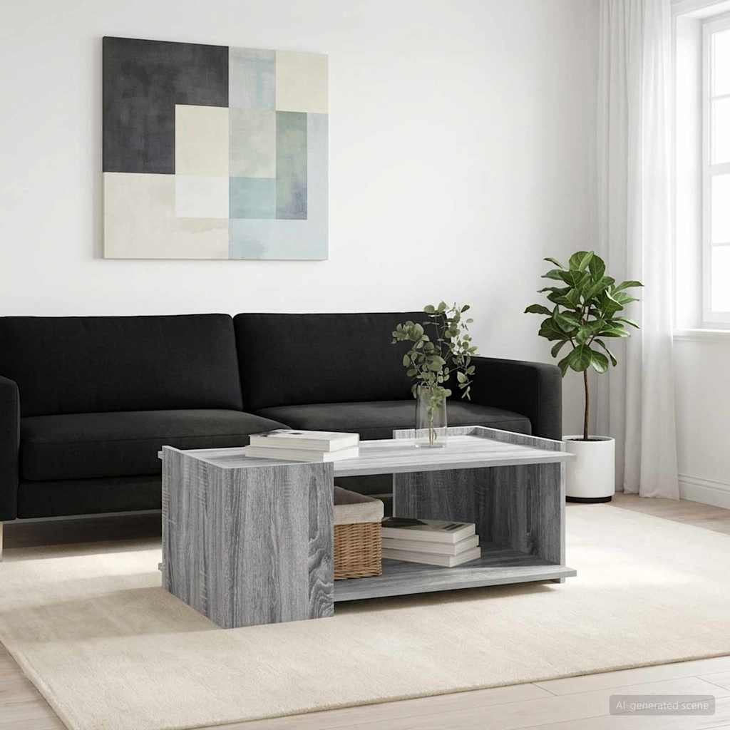 Kava Stol Siva sonoma 90 x 50 x 33 cm Konstruirano drvo
