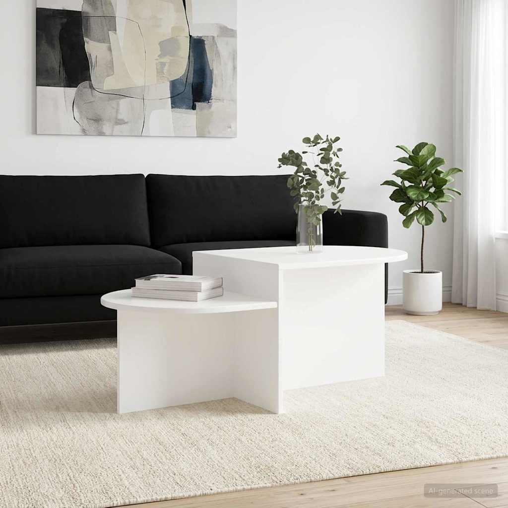 Kava Stol Bijela 100 x 50 x 40 cm Konstruirano drvo