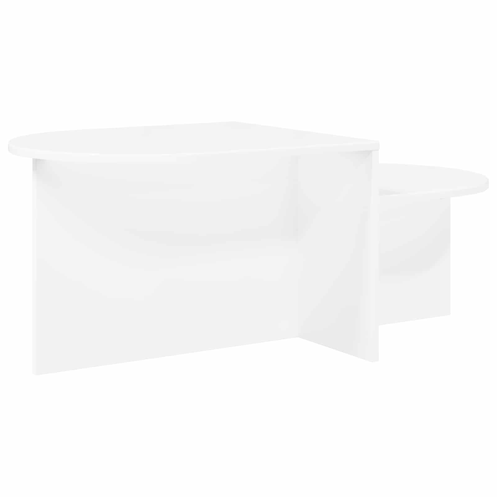 Kava Stol Bijela 100 x 50 x 40 cm Konstruirano drvo