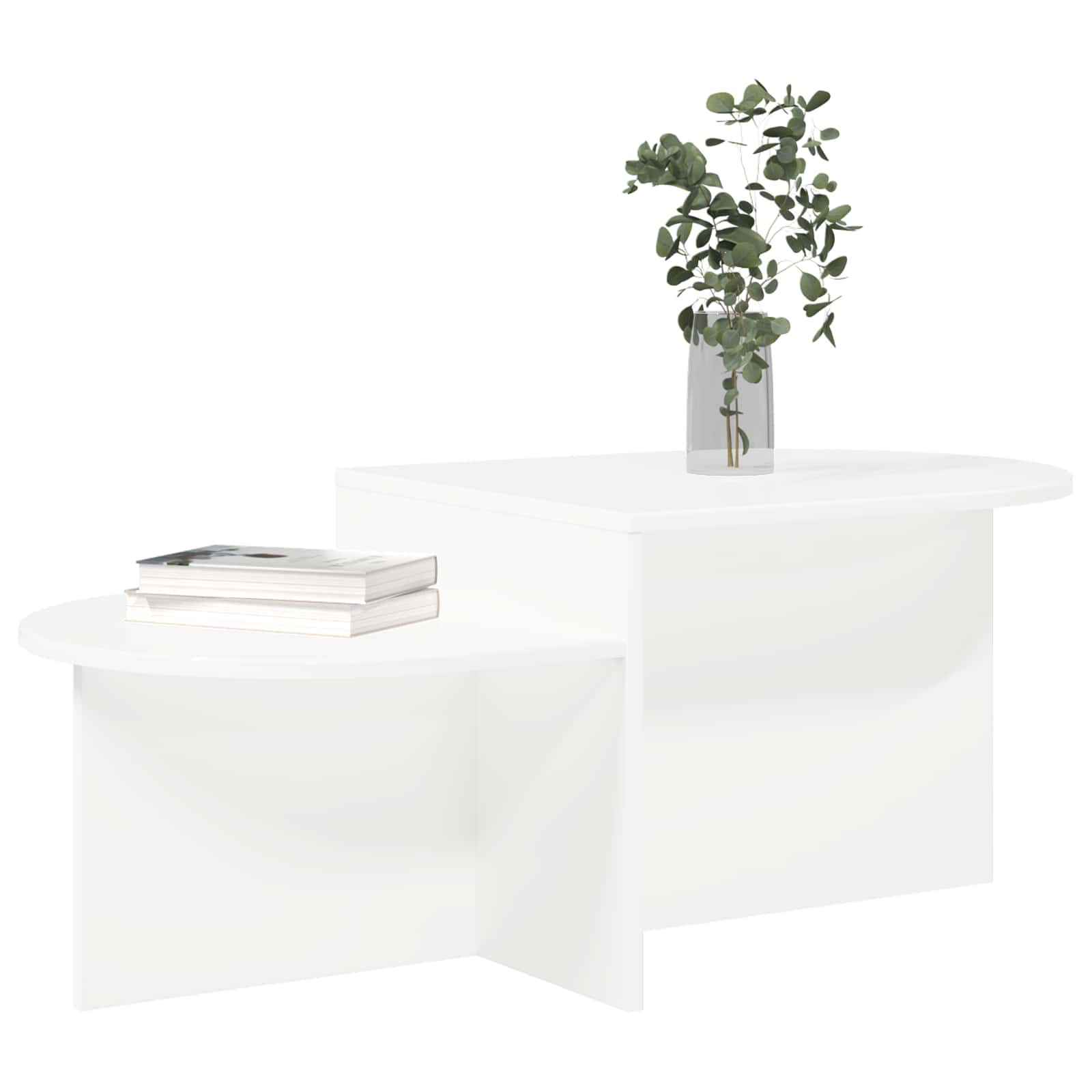 Kava Stol Bijela 100 x 50 x 40 cm Konstruirano drvo