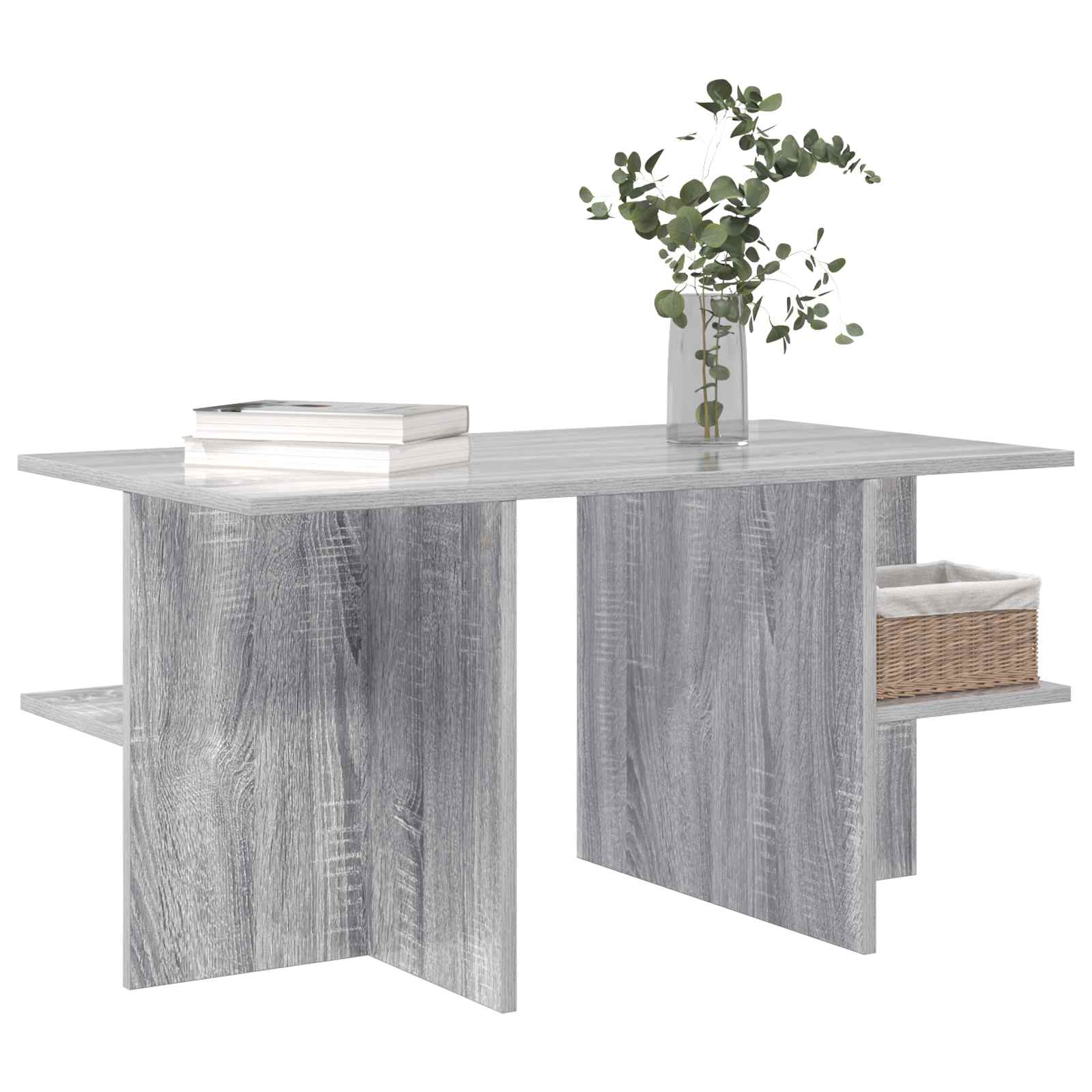 Kava Stol Siva sonoma 87 x 50 x 45 cm Konstrukcijsko drvo