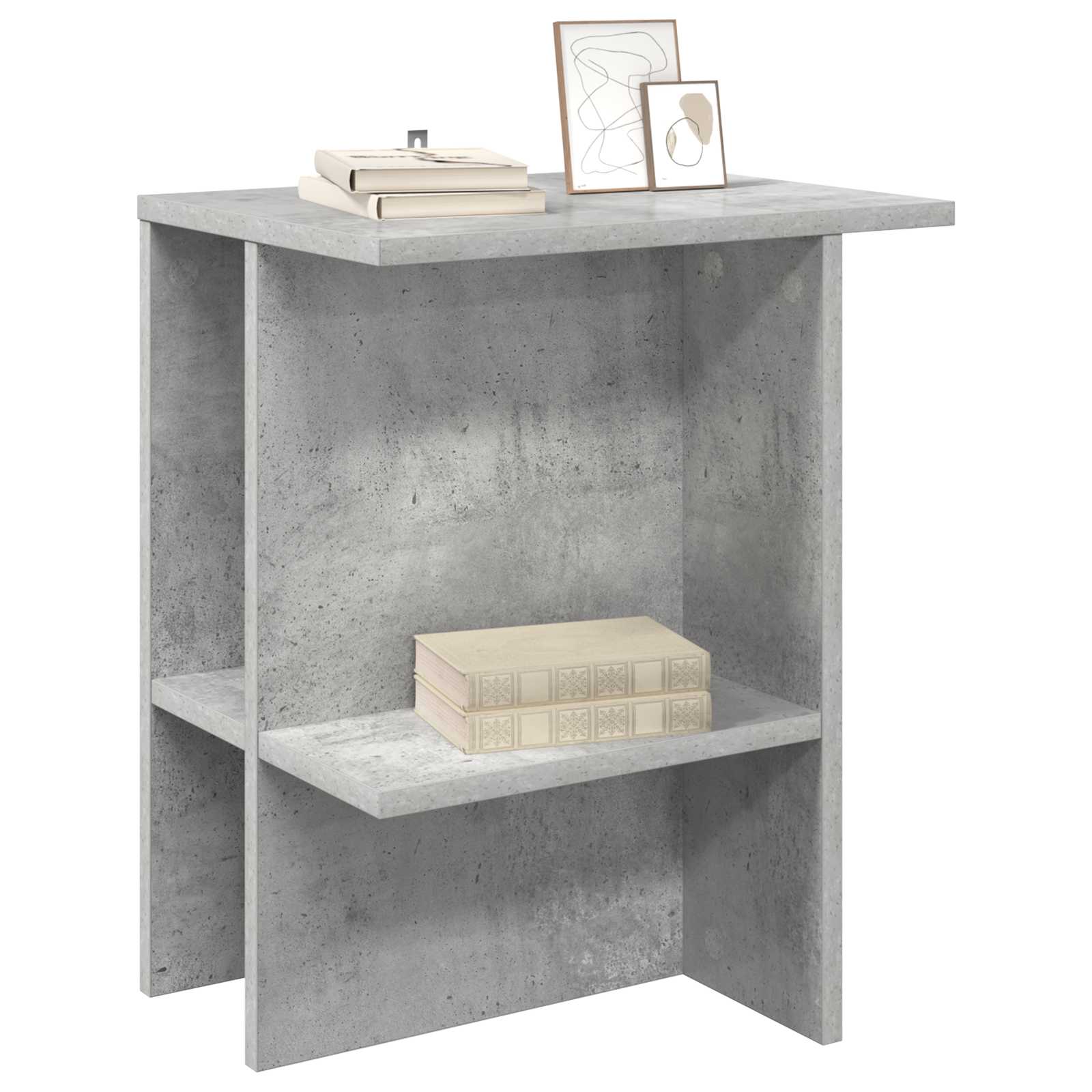 Kava Stol 2 pcs Betonska siva 40 x 30 x 49 cm Konstruirano drvo
