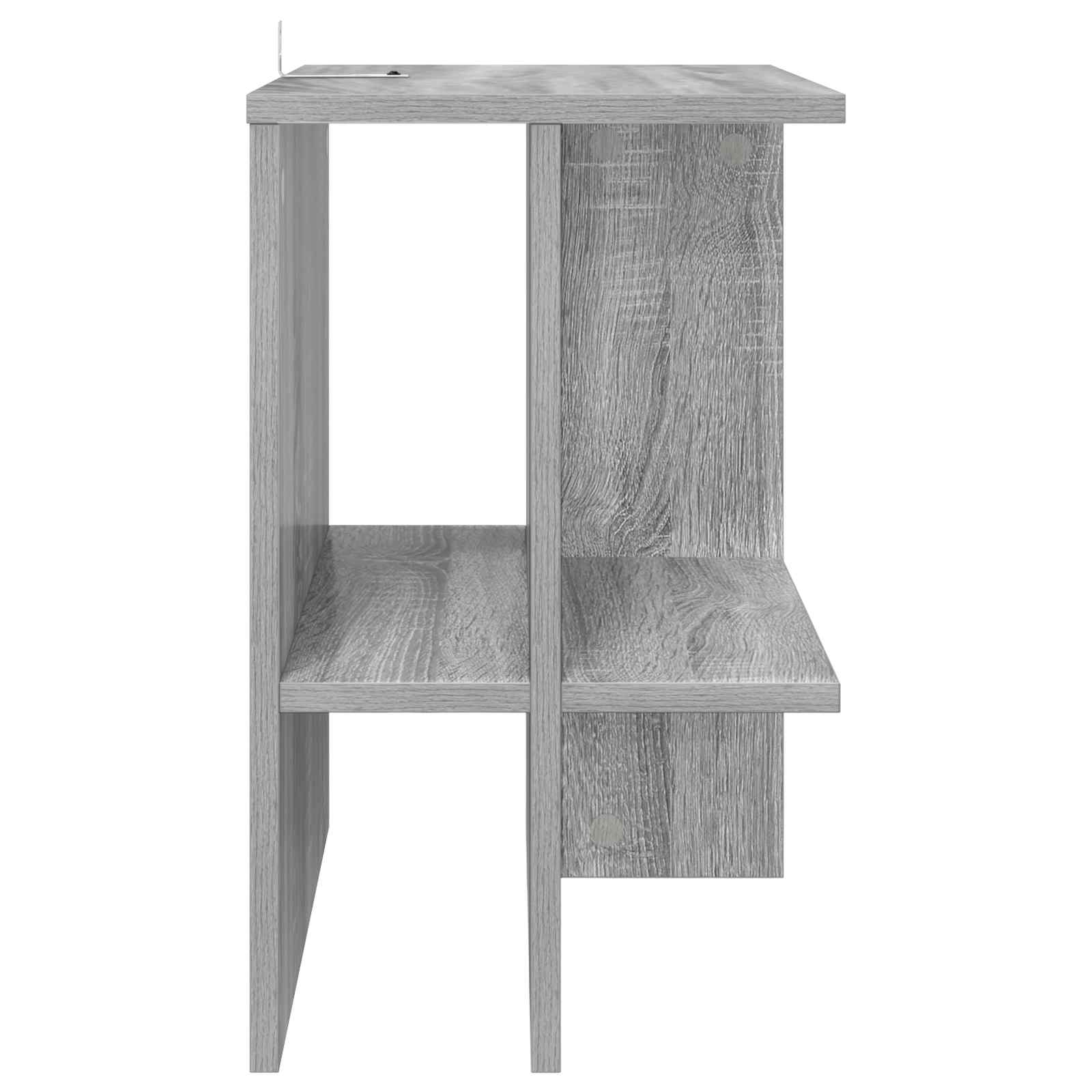 Kava Stol 2 pcs Siva sonoma 40 x 30 x 49 cm Konstruirano drvo