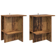 Kava Stol 2 pcs Staro drvo 40 x 30 x 49 cm Konstruirano drvo