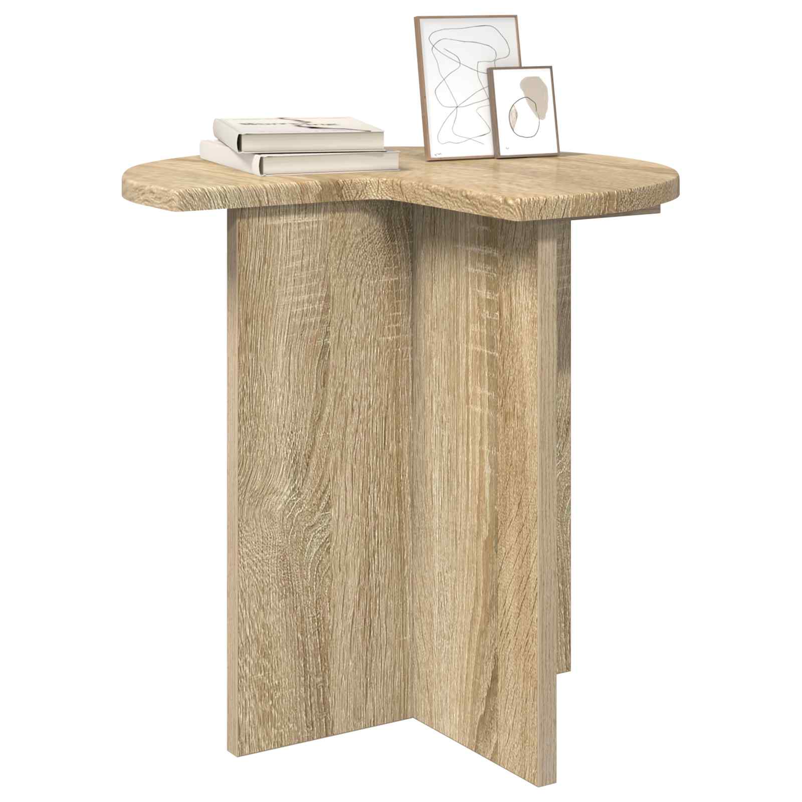 Bocni stol Hrast sonoma Ø 39 x 38 cm Konstruirano drvo