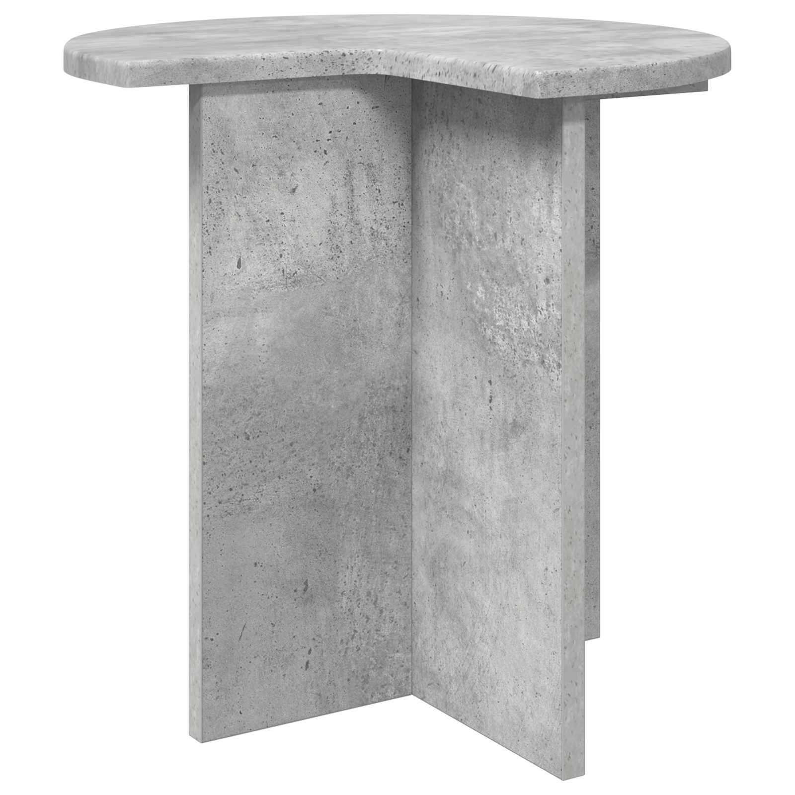 Bocni stol Betonska siva Ø 39 x 38 cm Konstruirano drvo