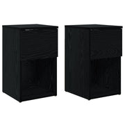 Ormarić za krevet 2 pcs Crni hrast 29 x 31,5 x 49 cm