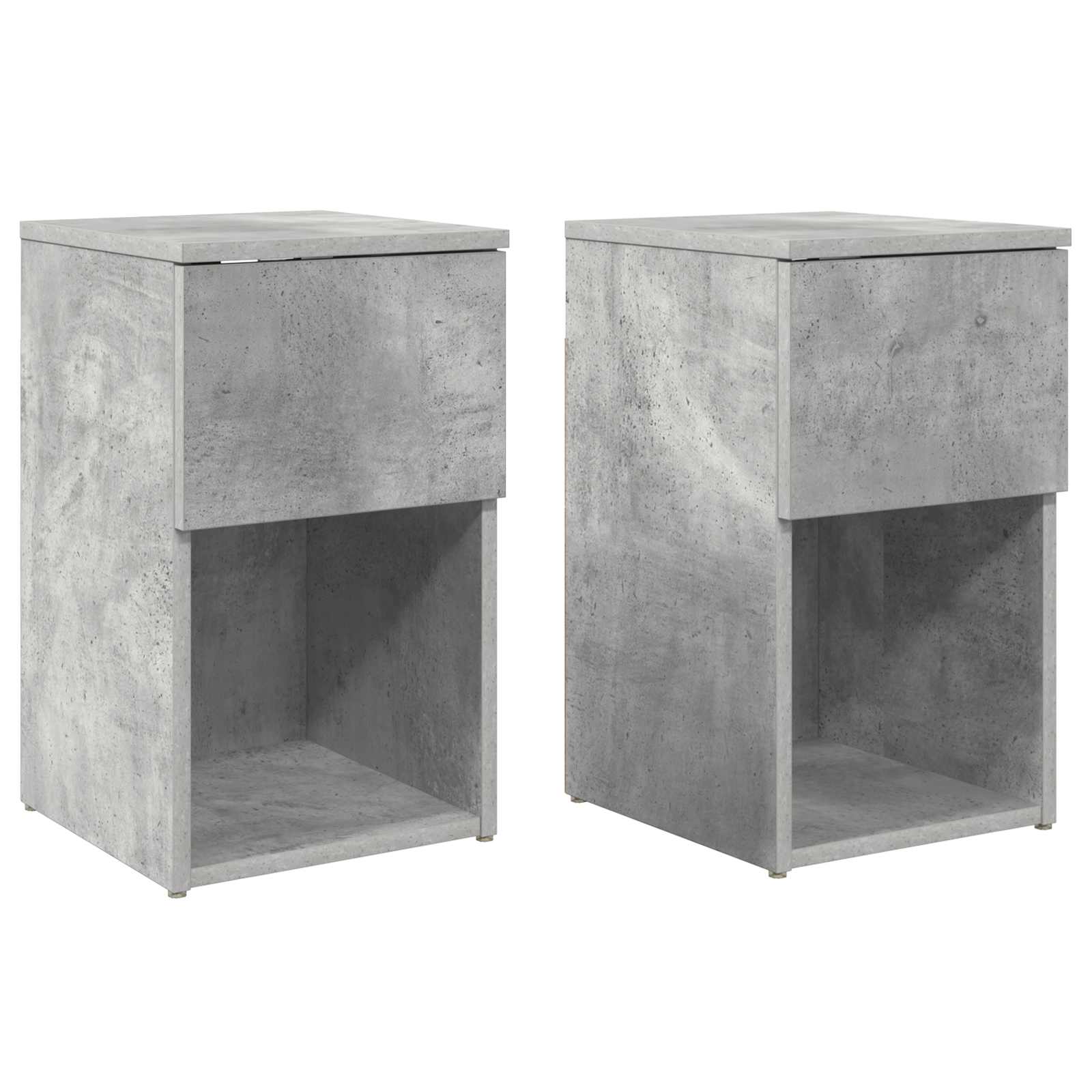 Ormarić za krevet 2 pcs Betonska siva 29 x 31,5 x 49 cm