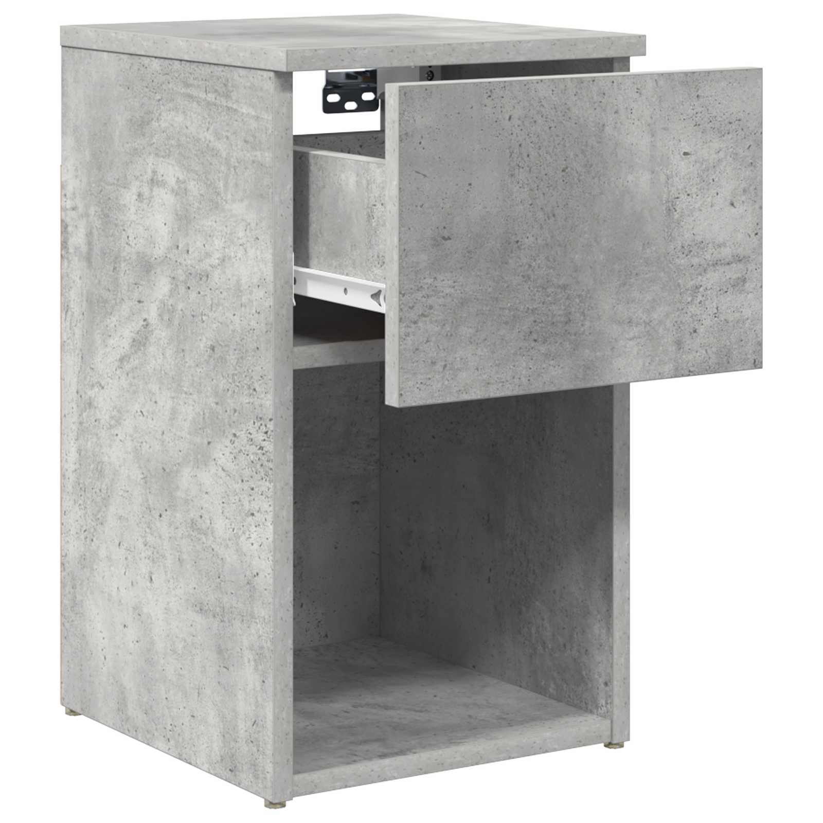 Ormarić za krevet 2 pcs Betonska siva 29 x 31,5 x 49 cm