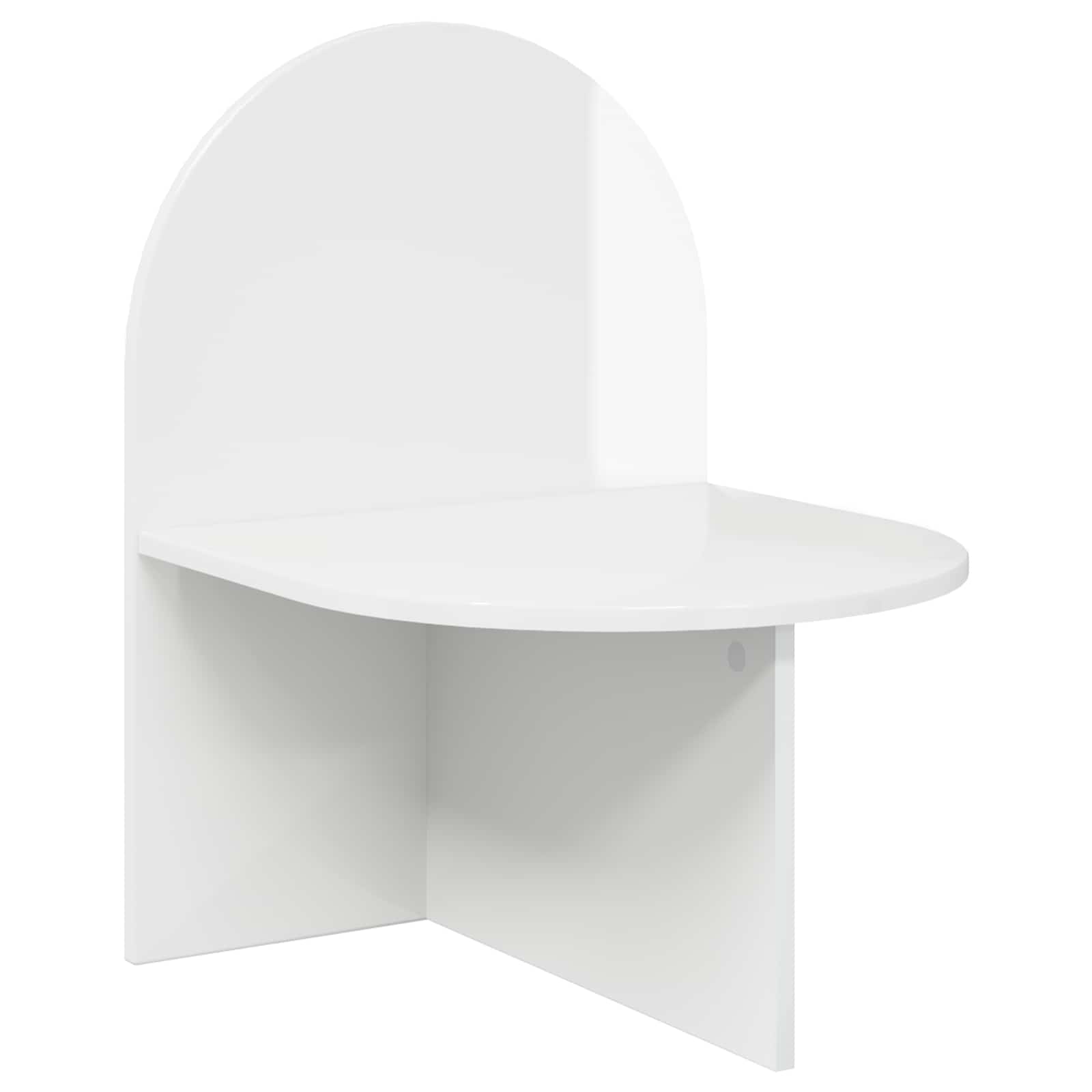 Noćni ormarić 2 pcs Bijela visokog sjaja 48 x 49 x 65 cm