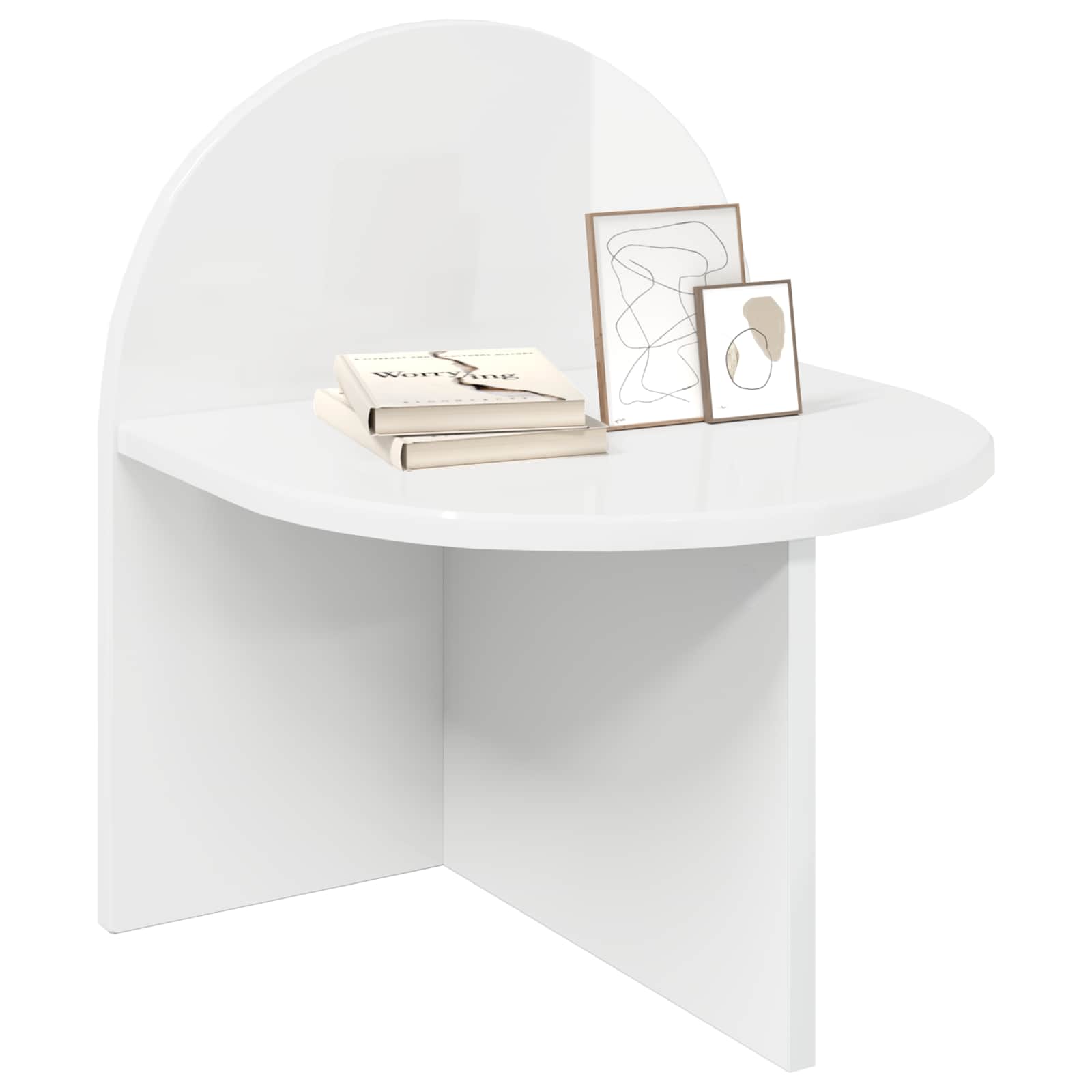 Noćni ormarić 2 pcs Bijela visokog sjaja 40 x 35,5 x 45,5 cm