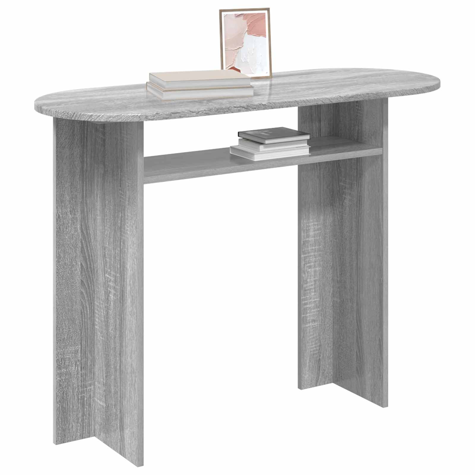 Konzolna stolica s pohranom Siva sonoma 100 x 39,5 x 75 cm