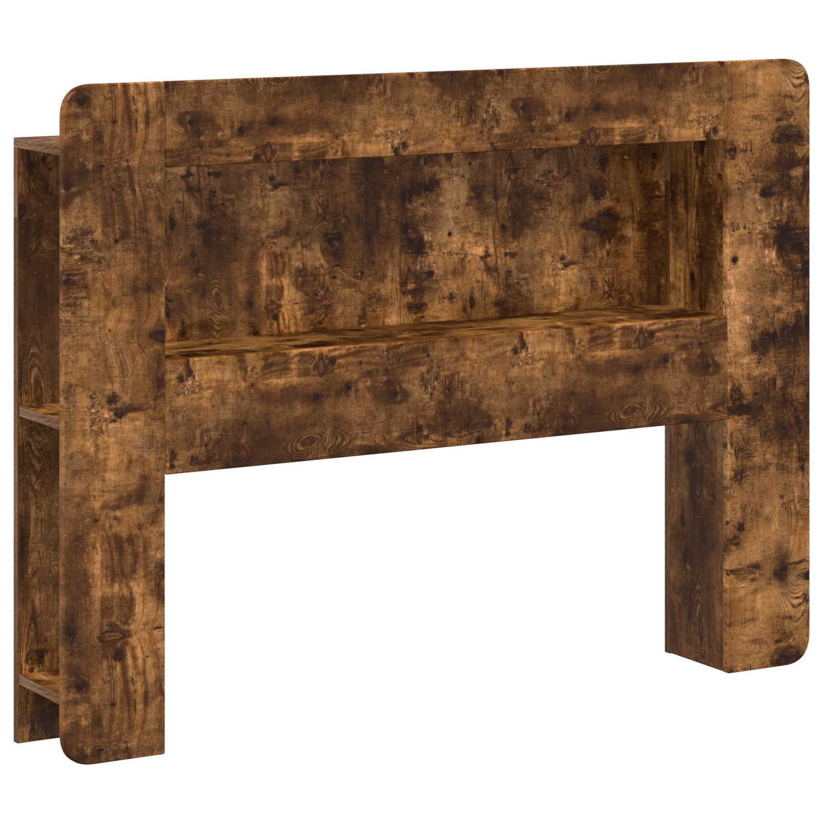 Glava kreveta s ormarićem Dimljeni hrast Konstrukcijsko drvo