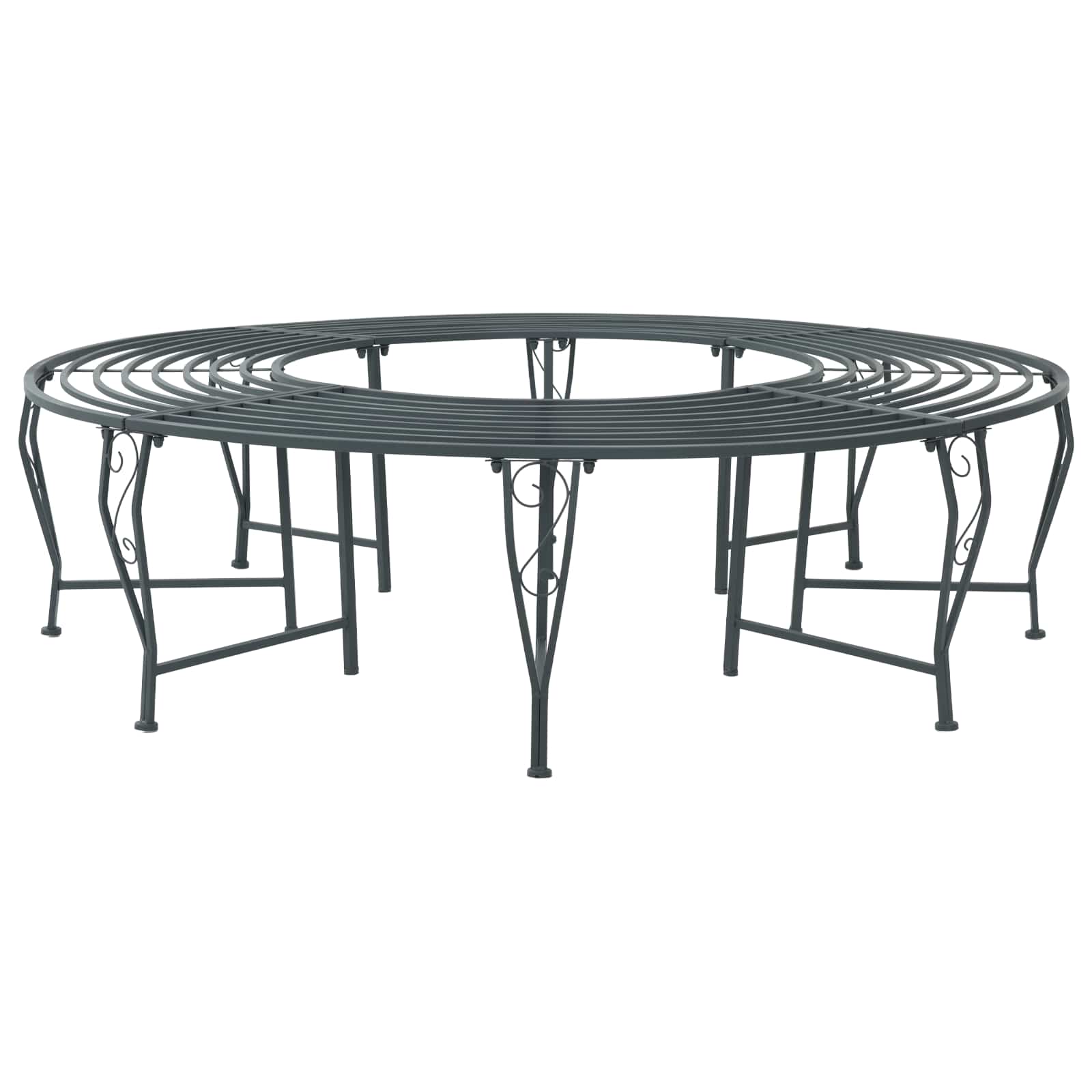 Klupa pod drvetom 8-Broj sjedala Ø 160 x 44 cm Čelik