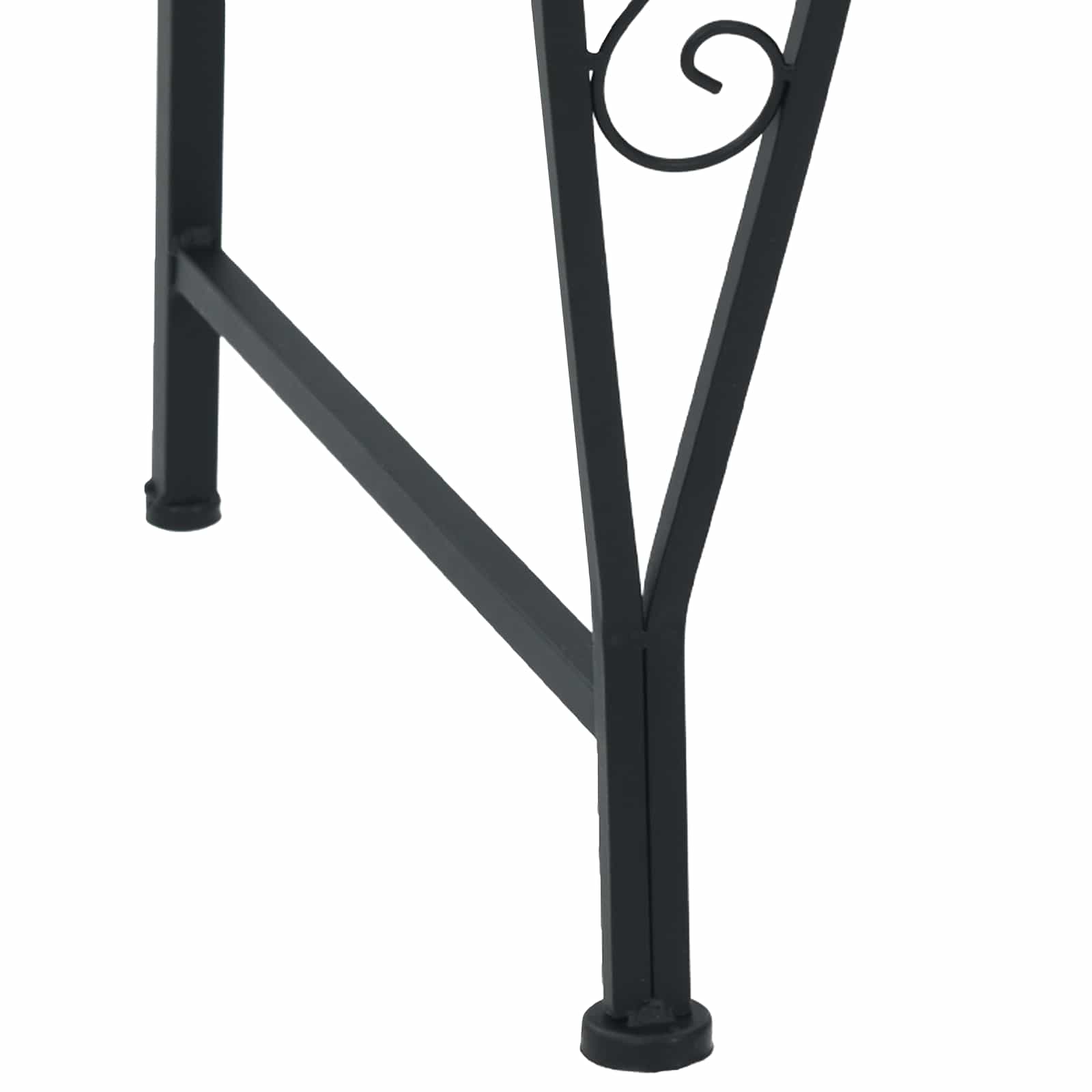 Klupa pod drvetom 8-Broj sjedala Ø 160 x 89 cm Čelik Crna